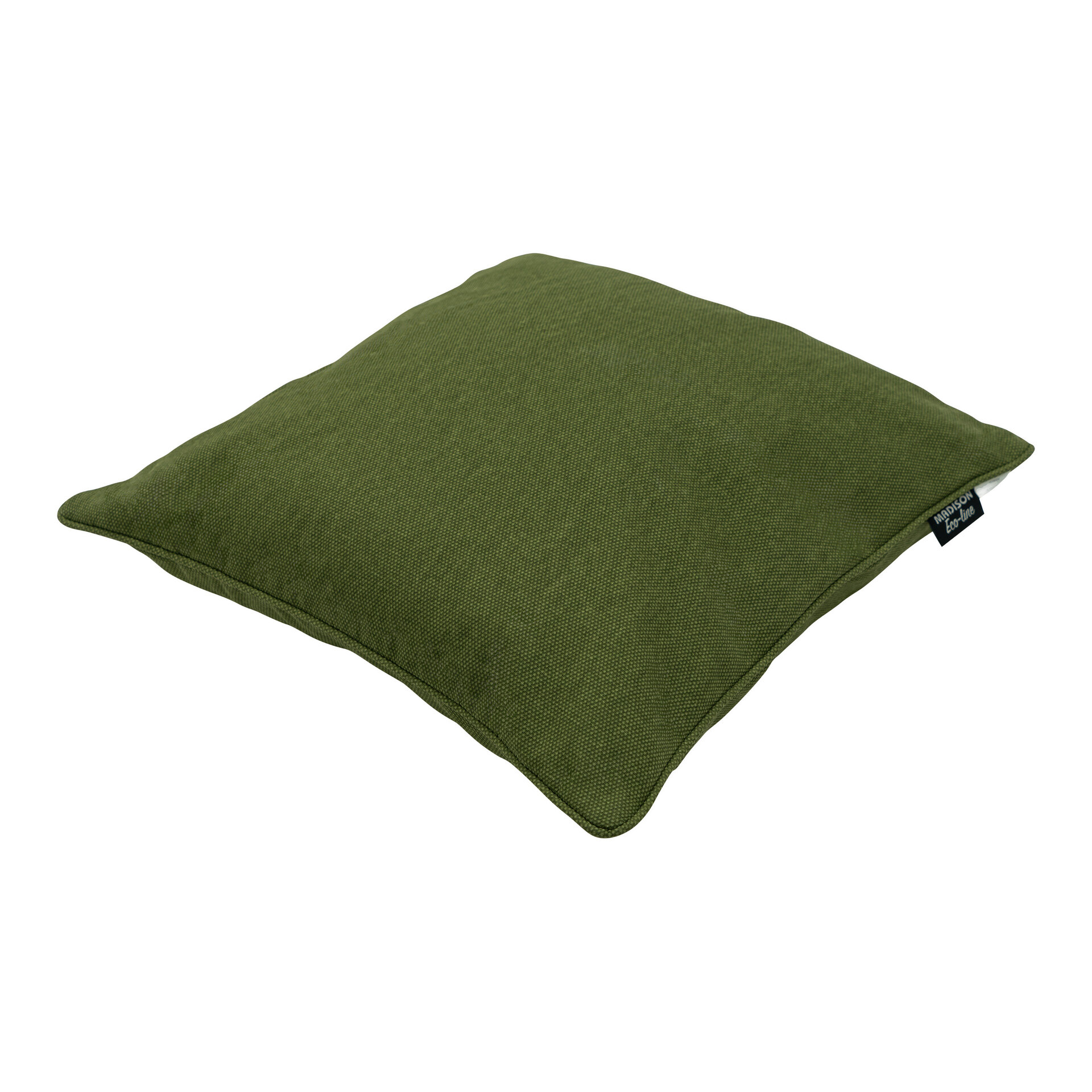 Sierkussen paspel ca.50x50cm Moss green canvas eco+ 2 stuks