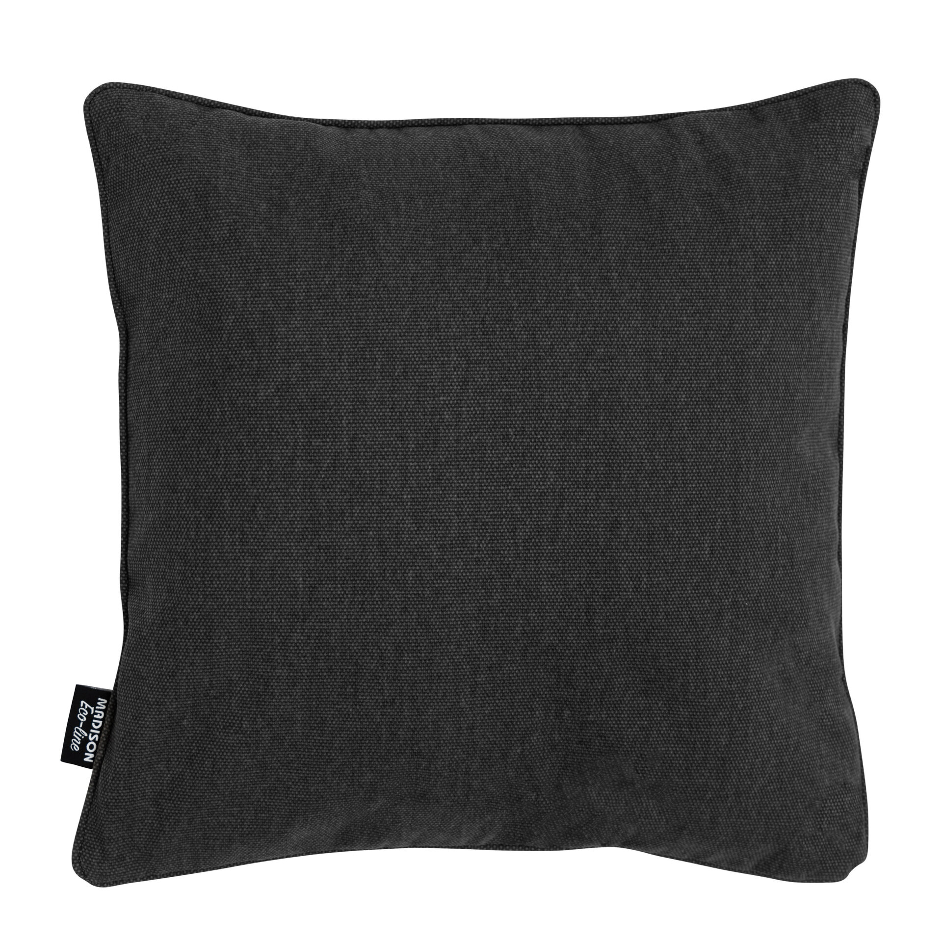 Sierkussen paspel ca.50x50cm Black canvas eco+ 2 stuks