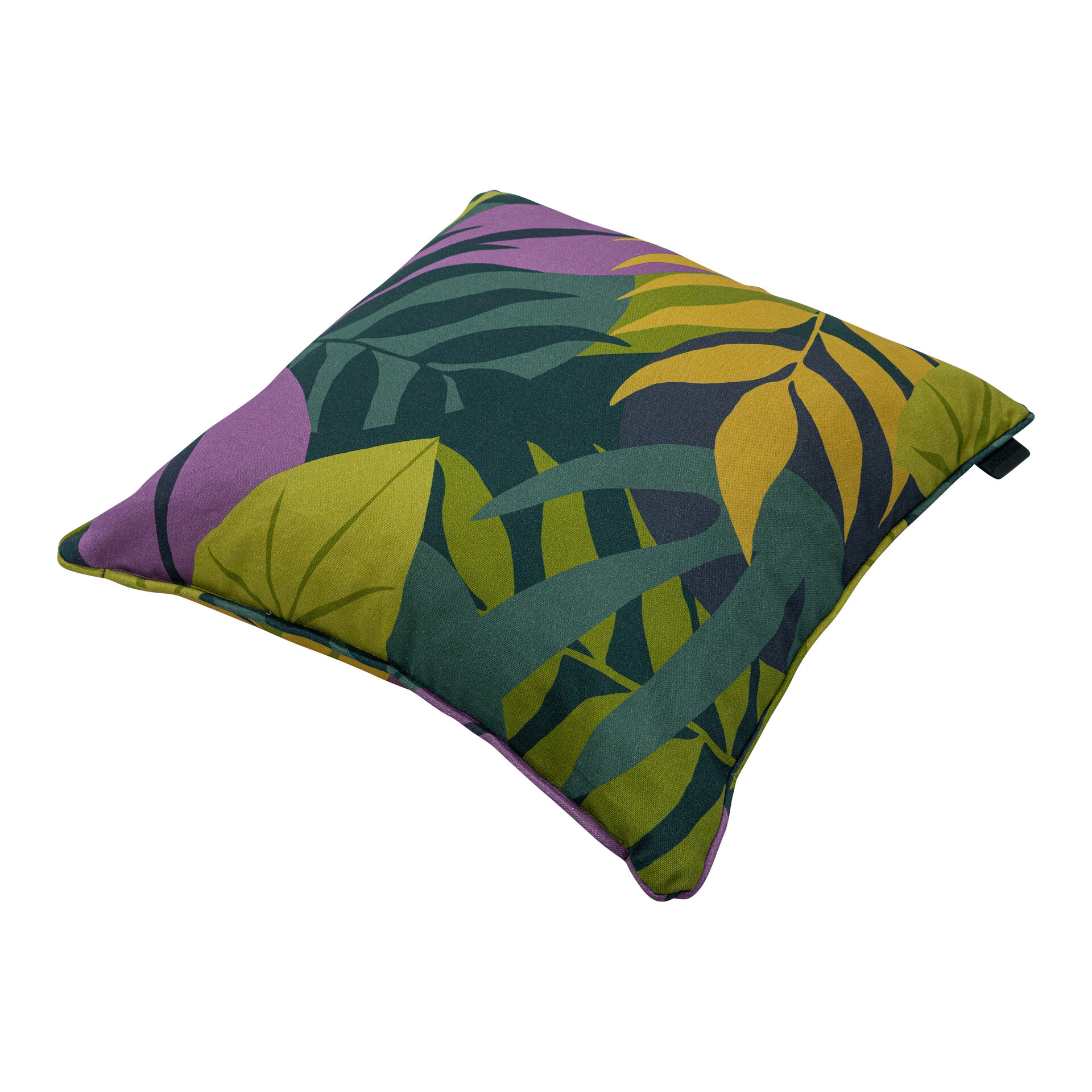 Sierkussen paspel ca.50x50cm Iven green 2 stuks
