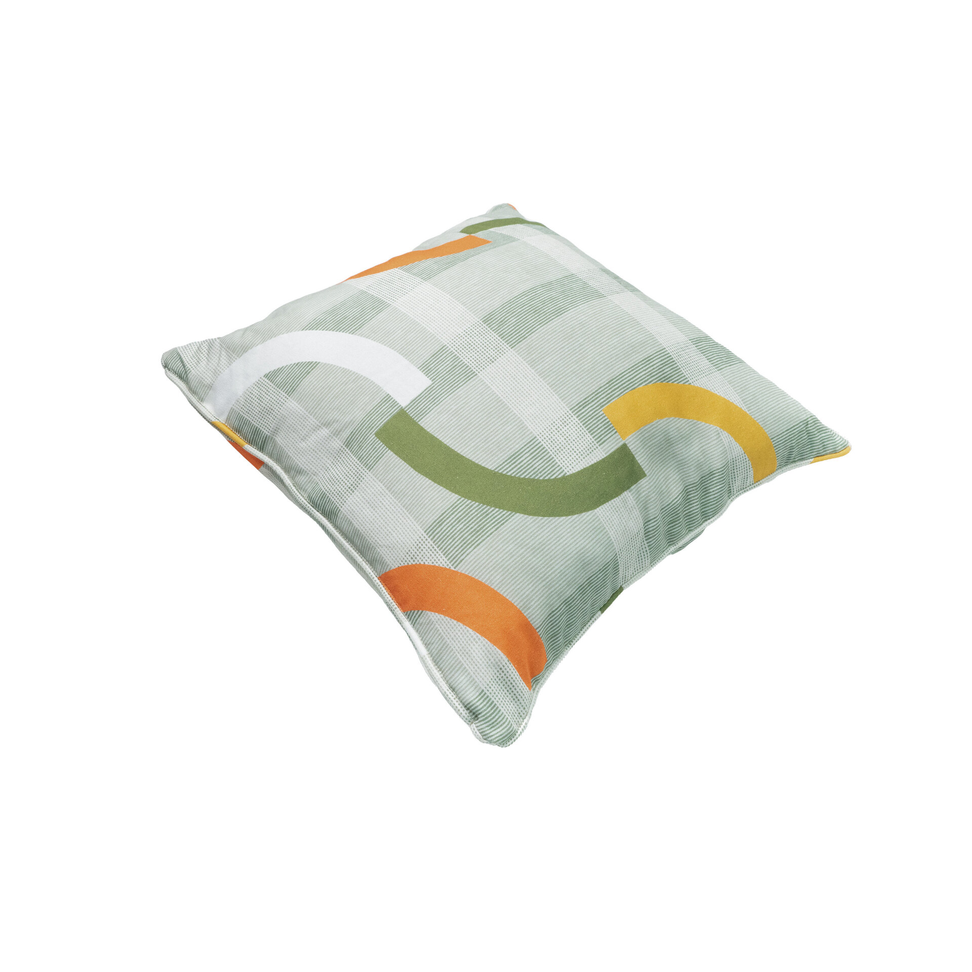 Sierkussen paspel ca.50x50cm Tess orange 2 stuks