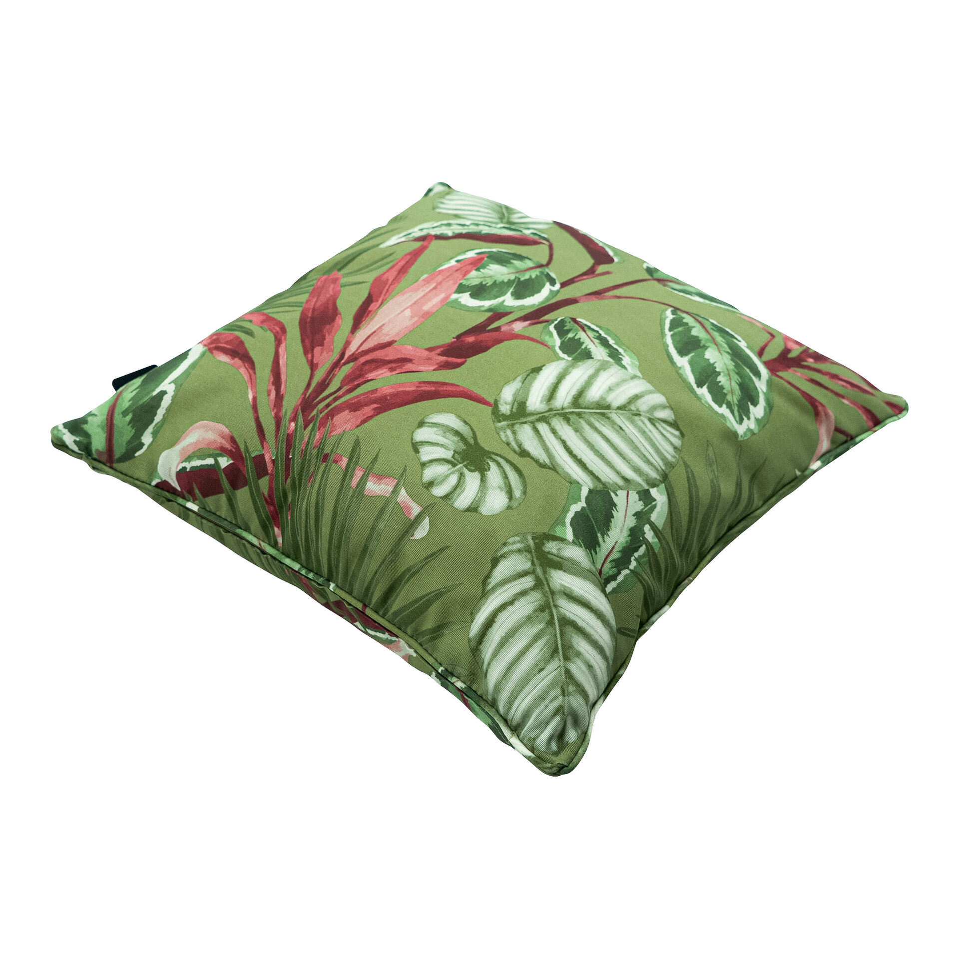 Sierkussen paspel ca.50x50cm Outdoor+ Cala green 2 stuks