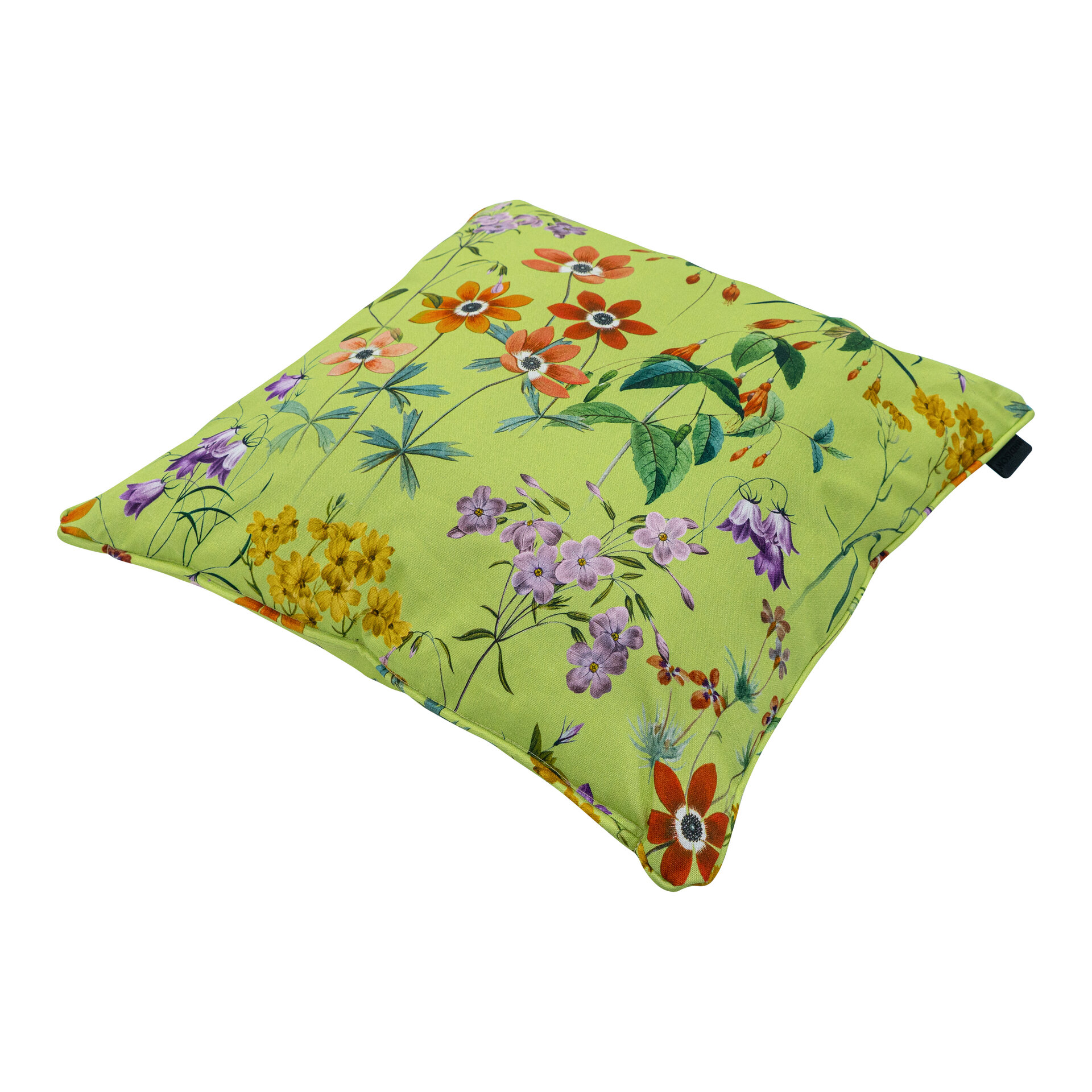Sierkussen paspel ca.50x50cm Outdoor+ Milly green 2 stuks