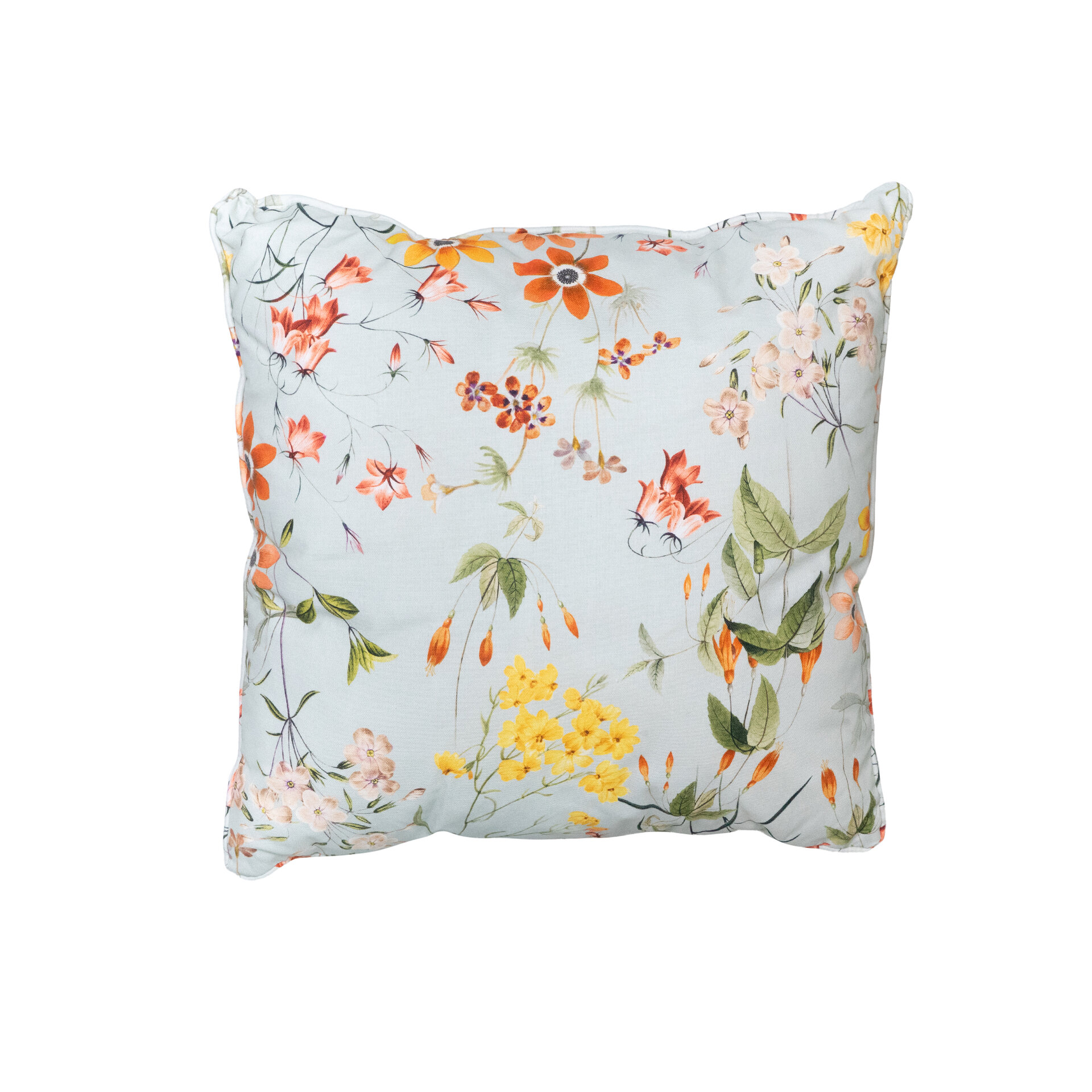 Sierkussen paspel ca.50x50cm Outdoor+ Milly azure 2 stuks