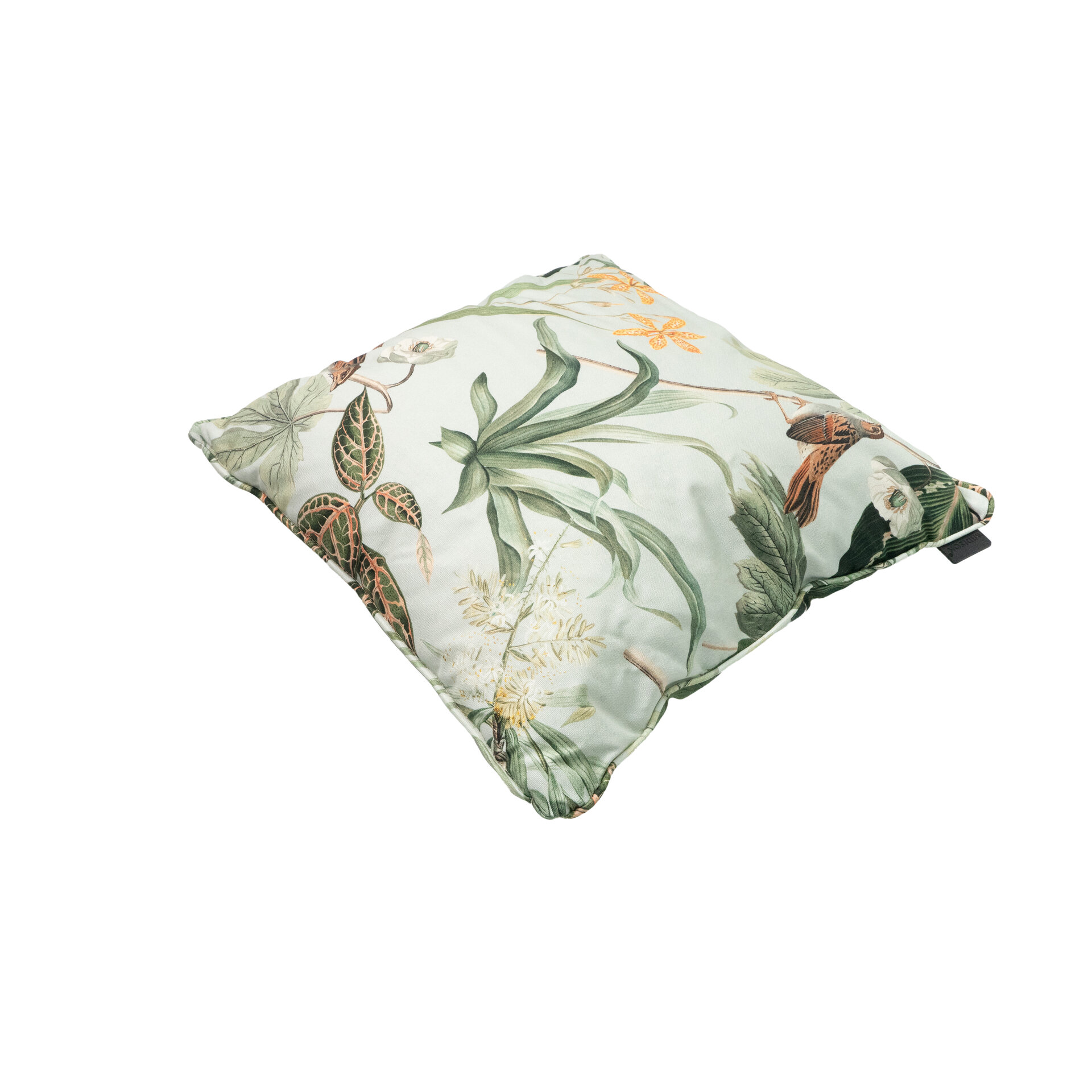 Sierkussen paspel ca.50x50cm Outdoor+ Grasse green 2 stuks