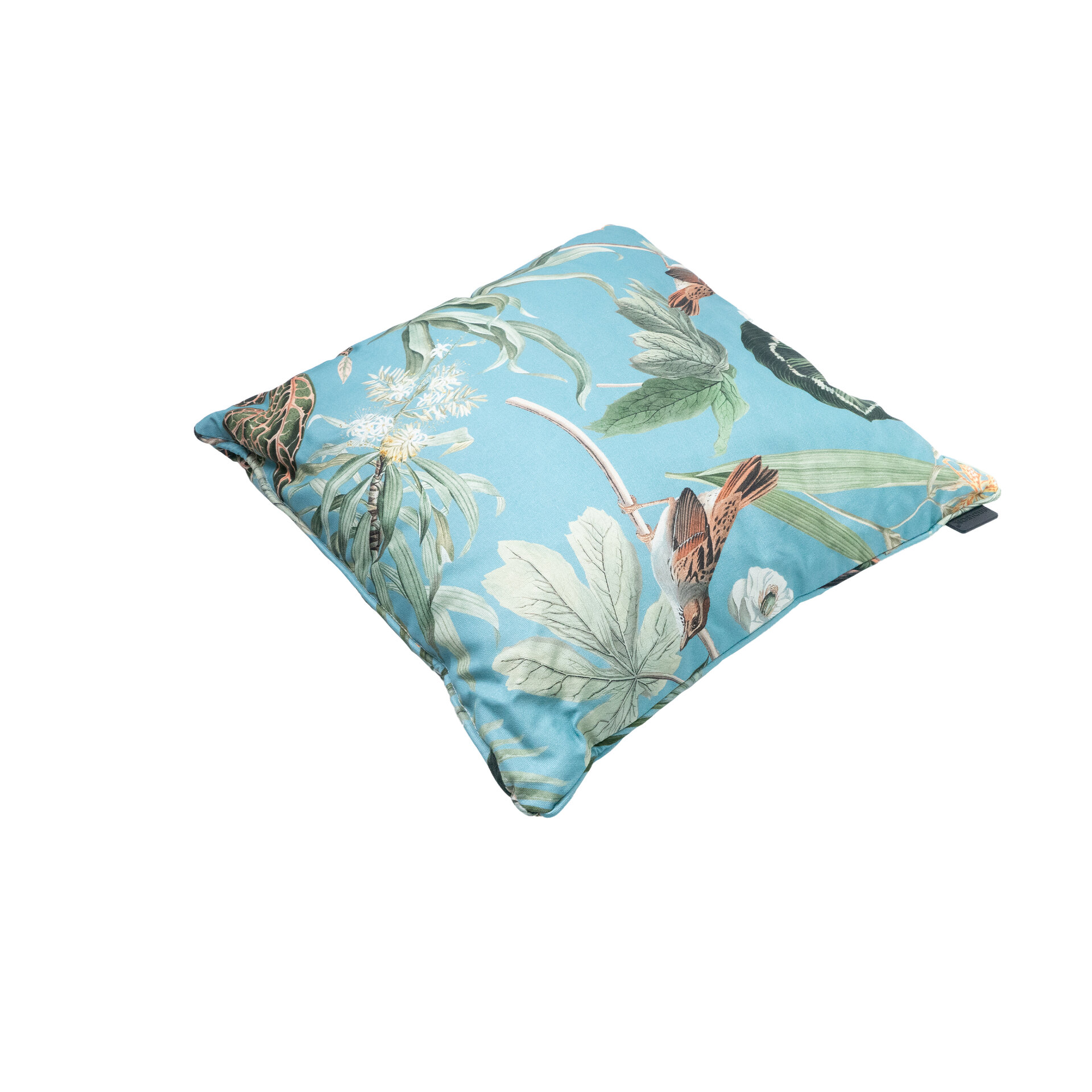 Sierkussen paspel ca.50x50cm Outdoor+ Grasse aqua 2 stuks
