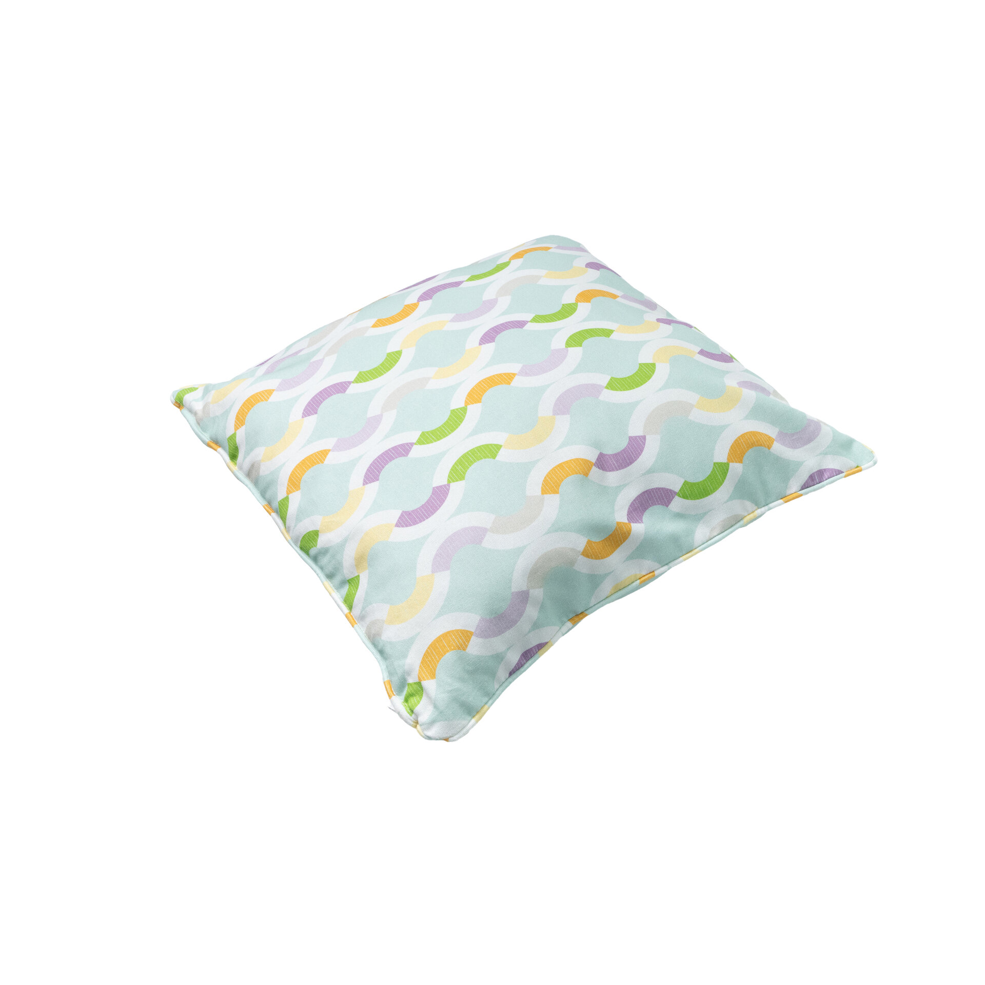 Sierkussen paspel ca.50x50cm Outdoor+ Trivia mint 2 stuks