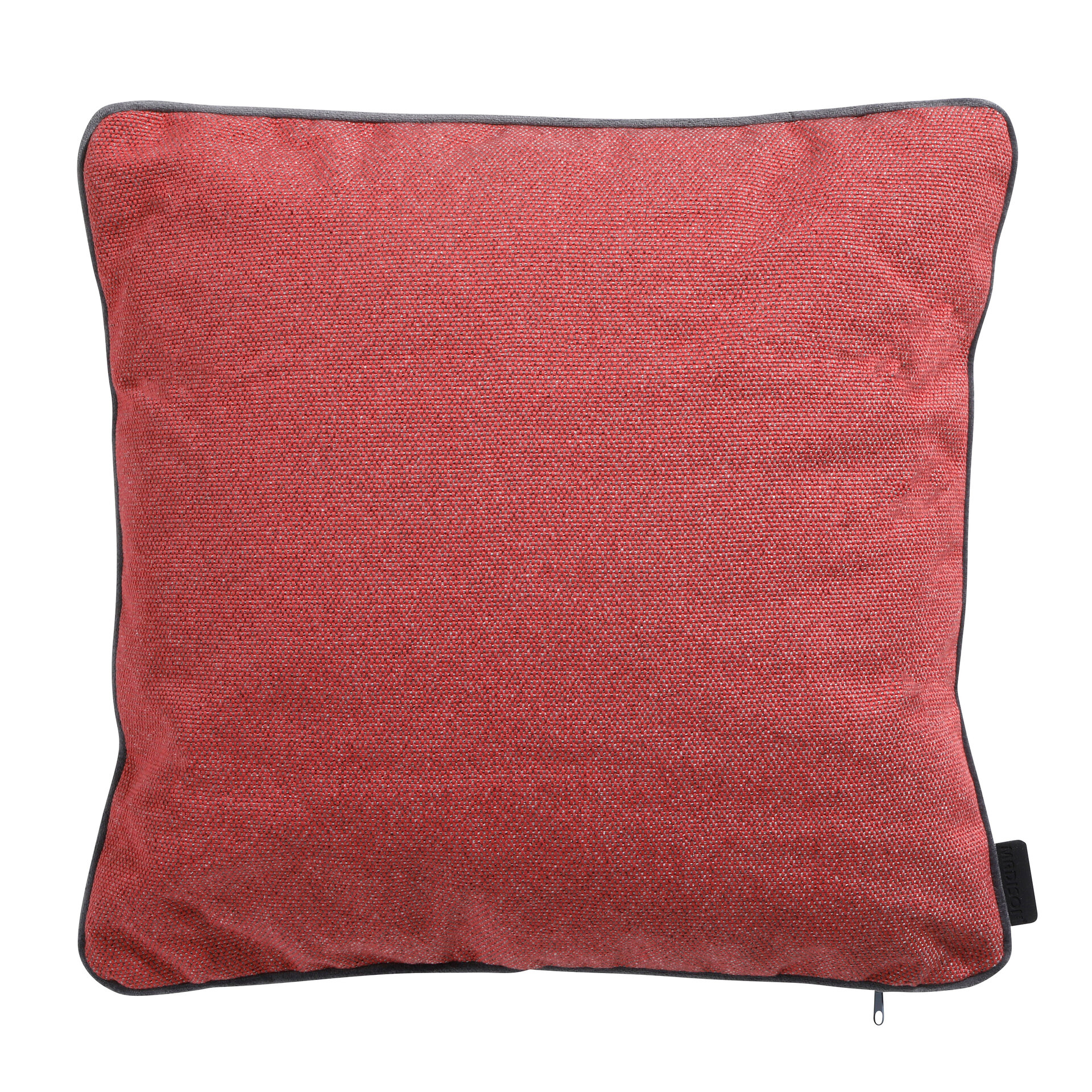 Sierkussen paspel ca.45x45cm Outdoor Manchester red 2 stuks