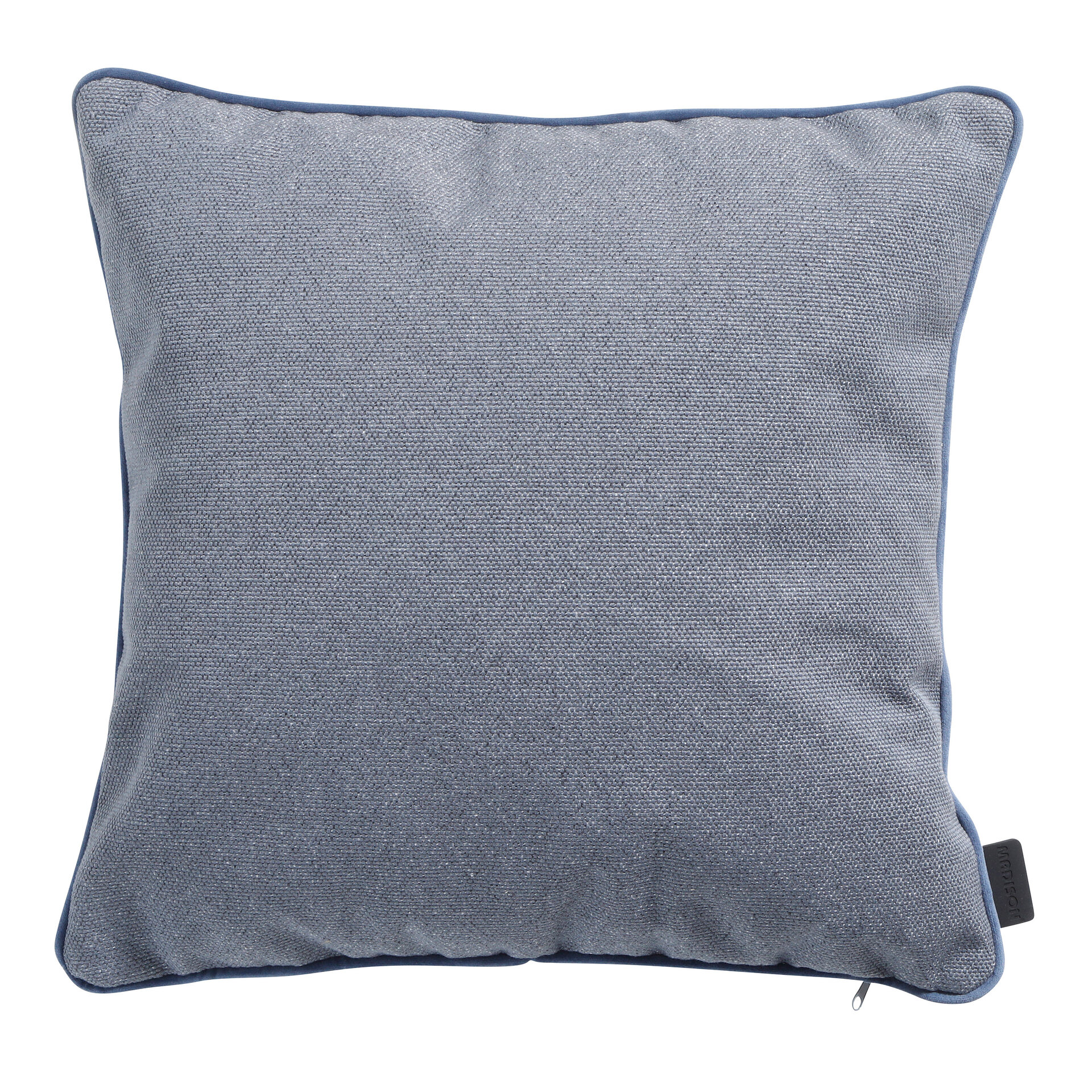Sierkussen paspel ca.45x45cm Outdoor Manchester denim grey 2 stuks