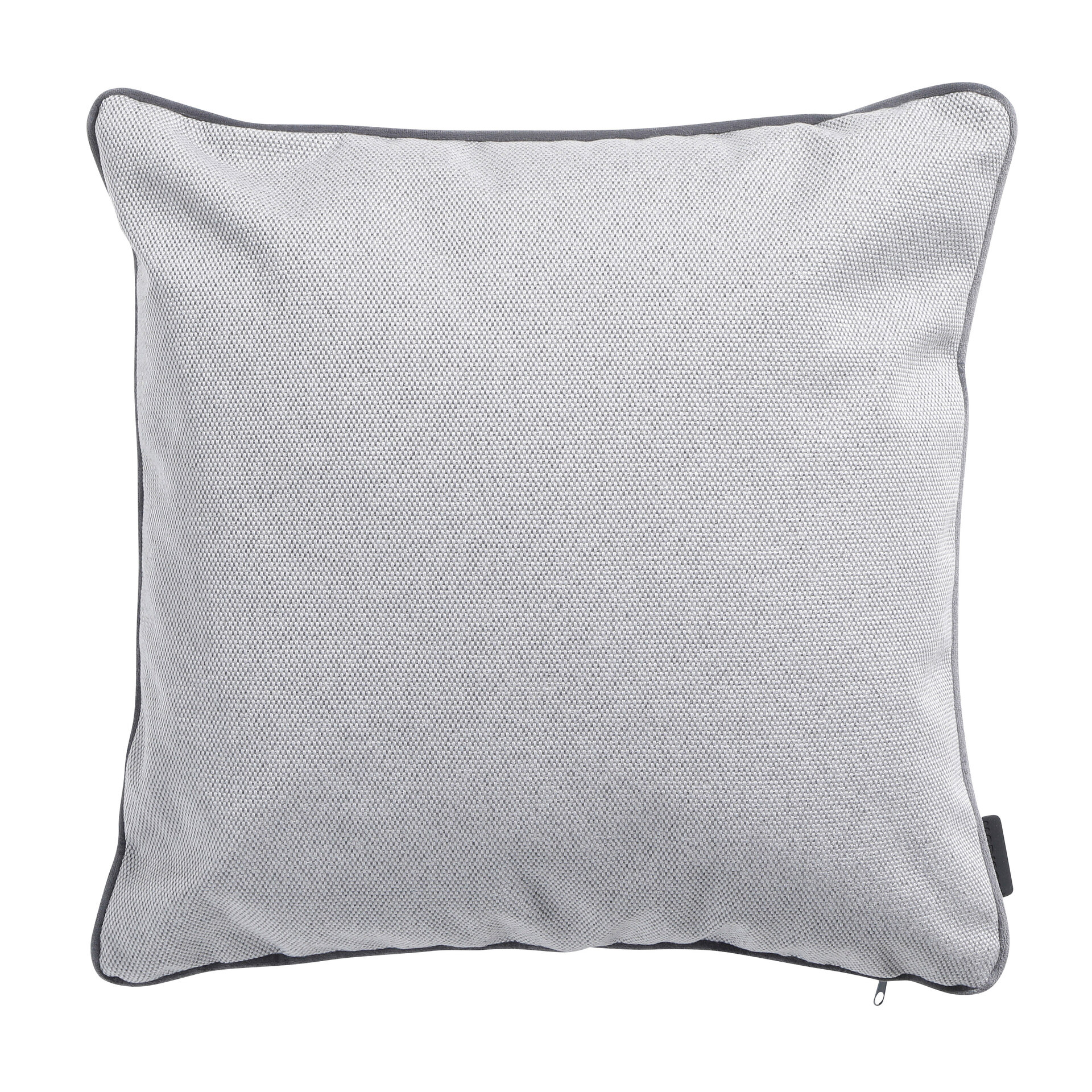Sierkussen paspel ca.45x45cm Outdoor Manchester light grey 2 stuks