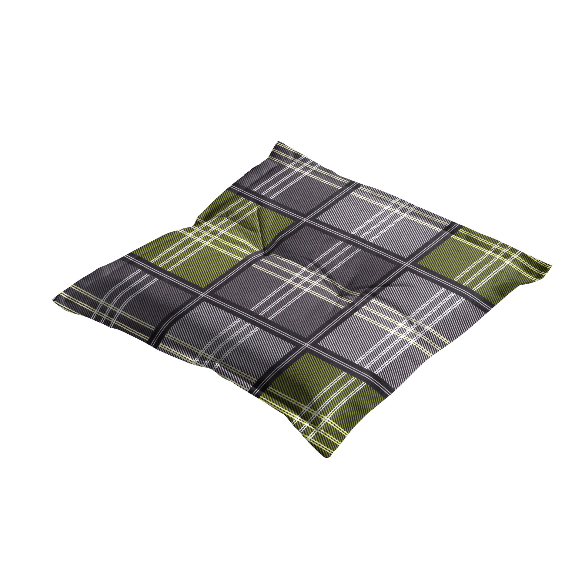 Zit universeel ca.50x50cm Patchy olive 2 stuks
