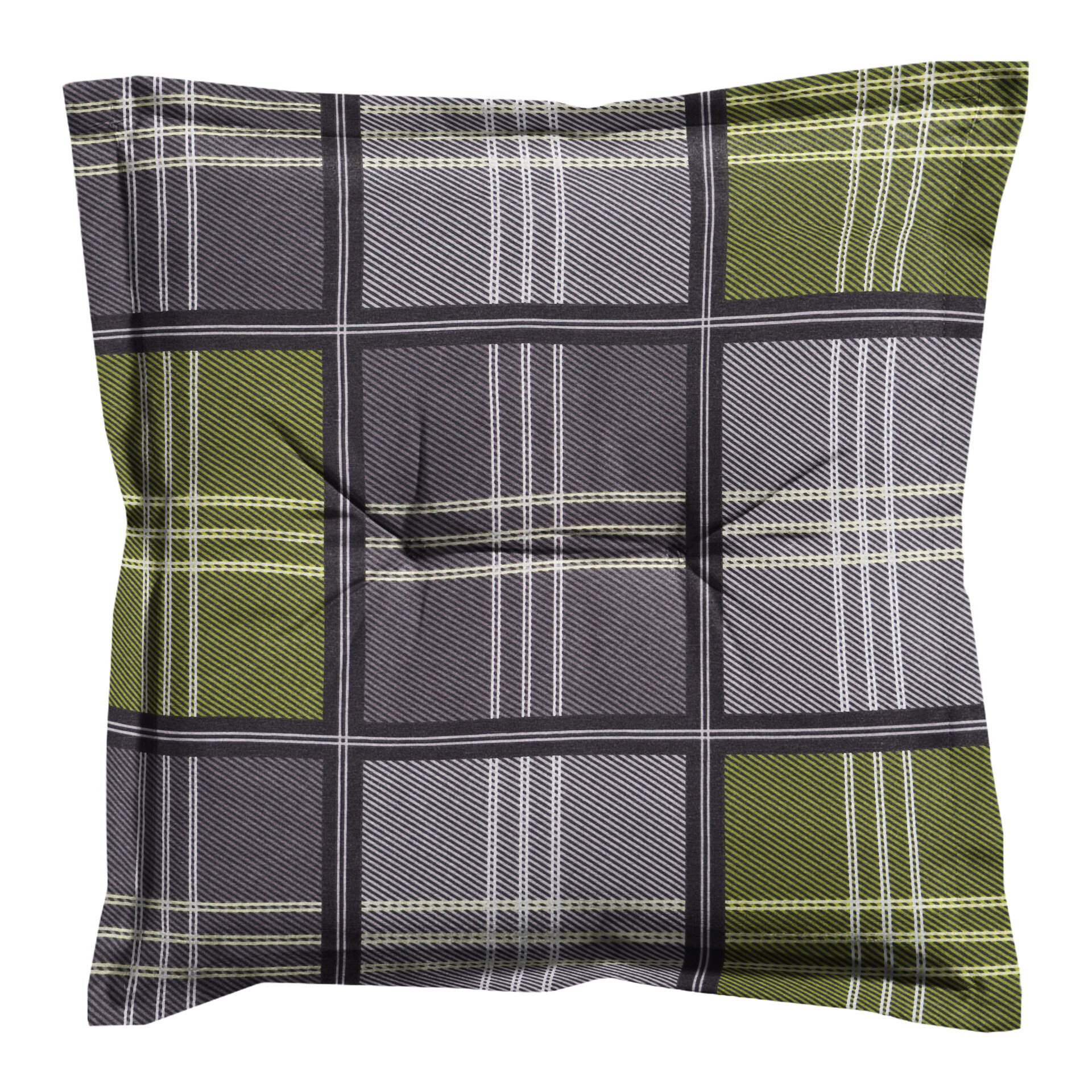 Zit universeel ca.50x50cm Patchy olive 2 stuks