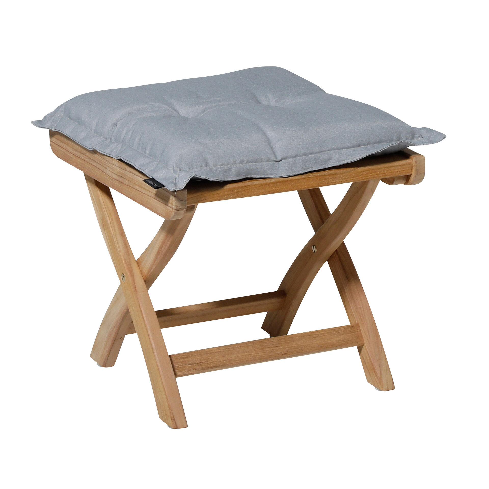 Zit universeel ca.50x50cm Panama light grey 2 stuks