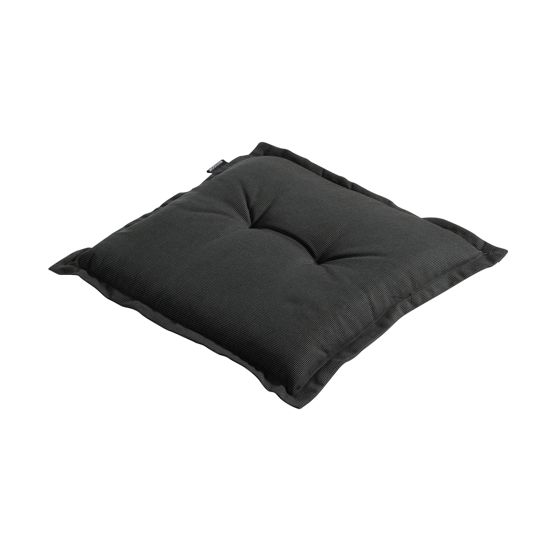 Zit universeel ca.50x50cm Rib black 2 stuks