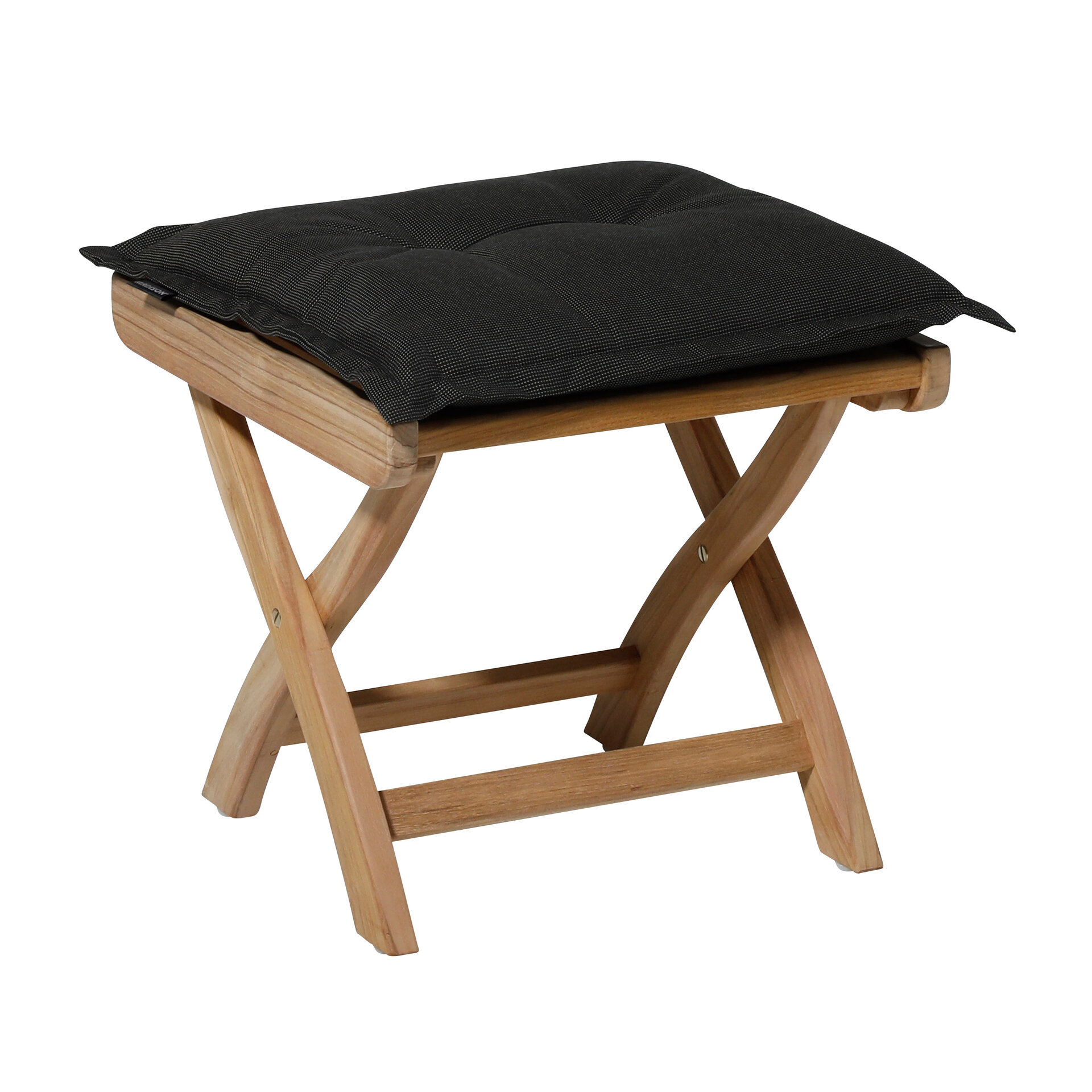 Zit universeel ca.50x50cm Rib black 2 stuks