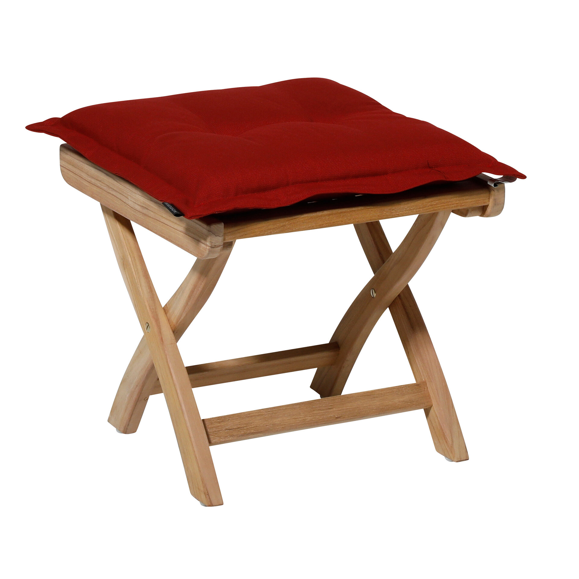 Zit universeel ca.50x50cm Rib red 2 stuks