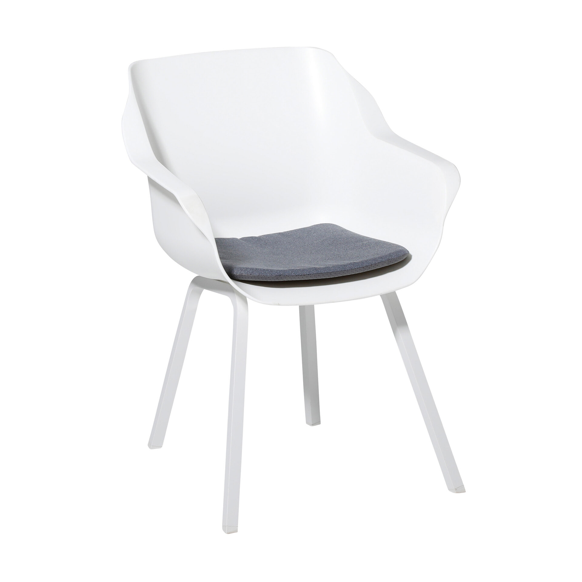 Modern dining kussen ca.40x40cm Outdoor Manchester denim grey 2 stuks