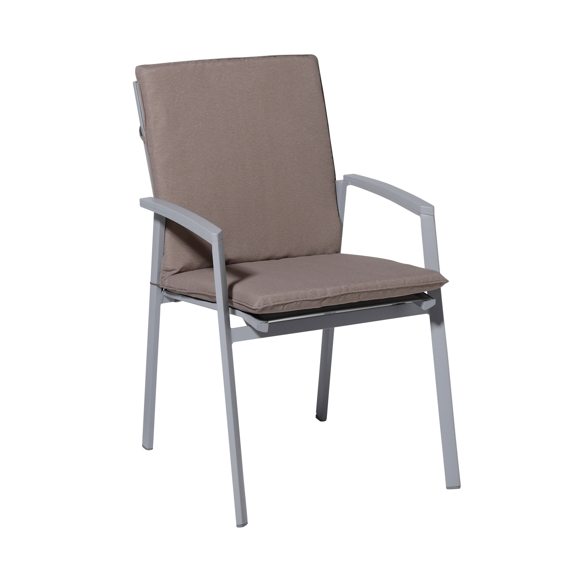 Stapelstoel kussen ca.97x49cm Panama taupe 2 stuks
