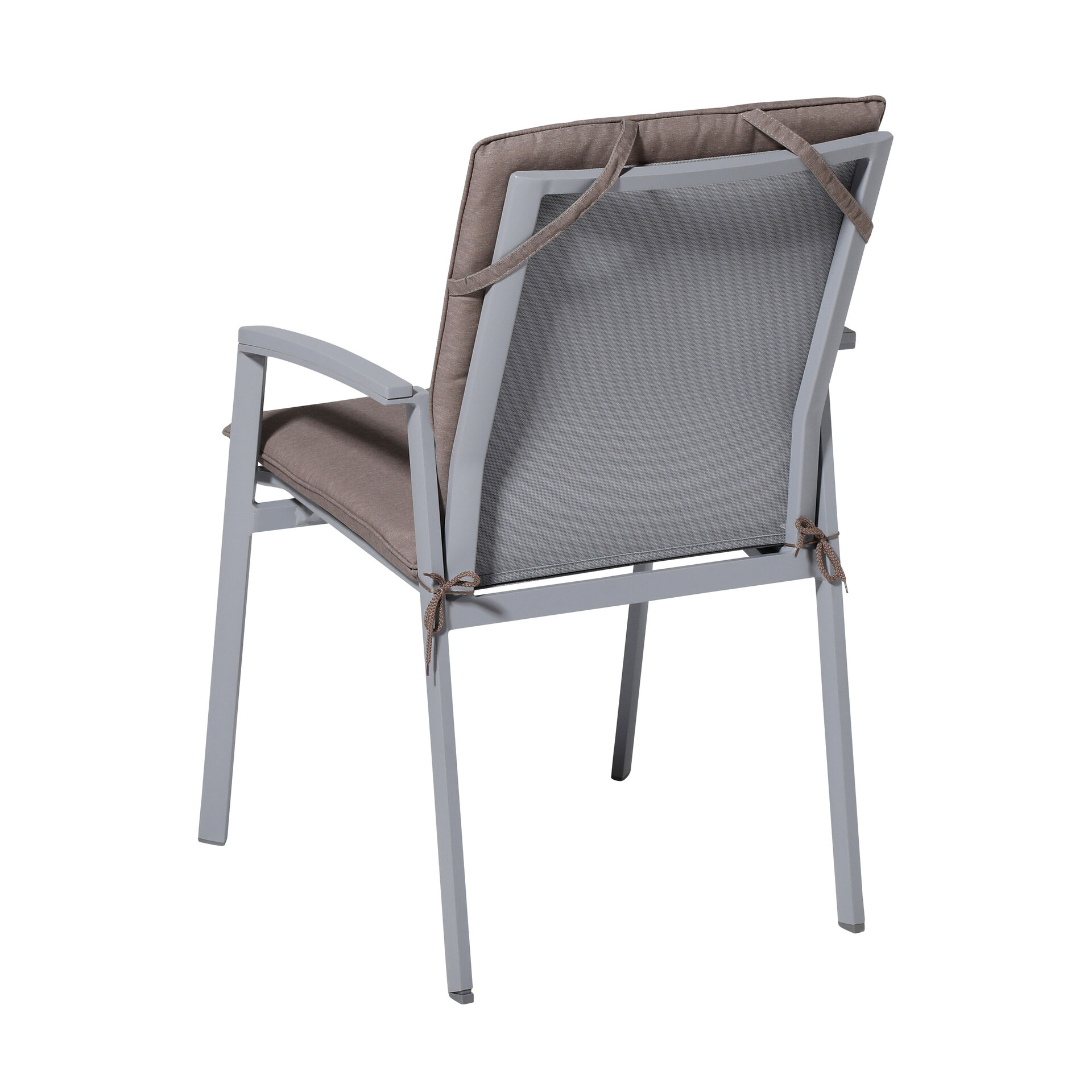 Stapelstoel kussen ca.97x49cm Panama taupe 2 stuks