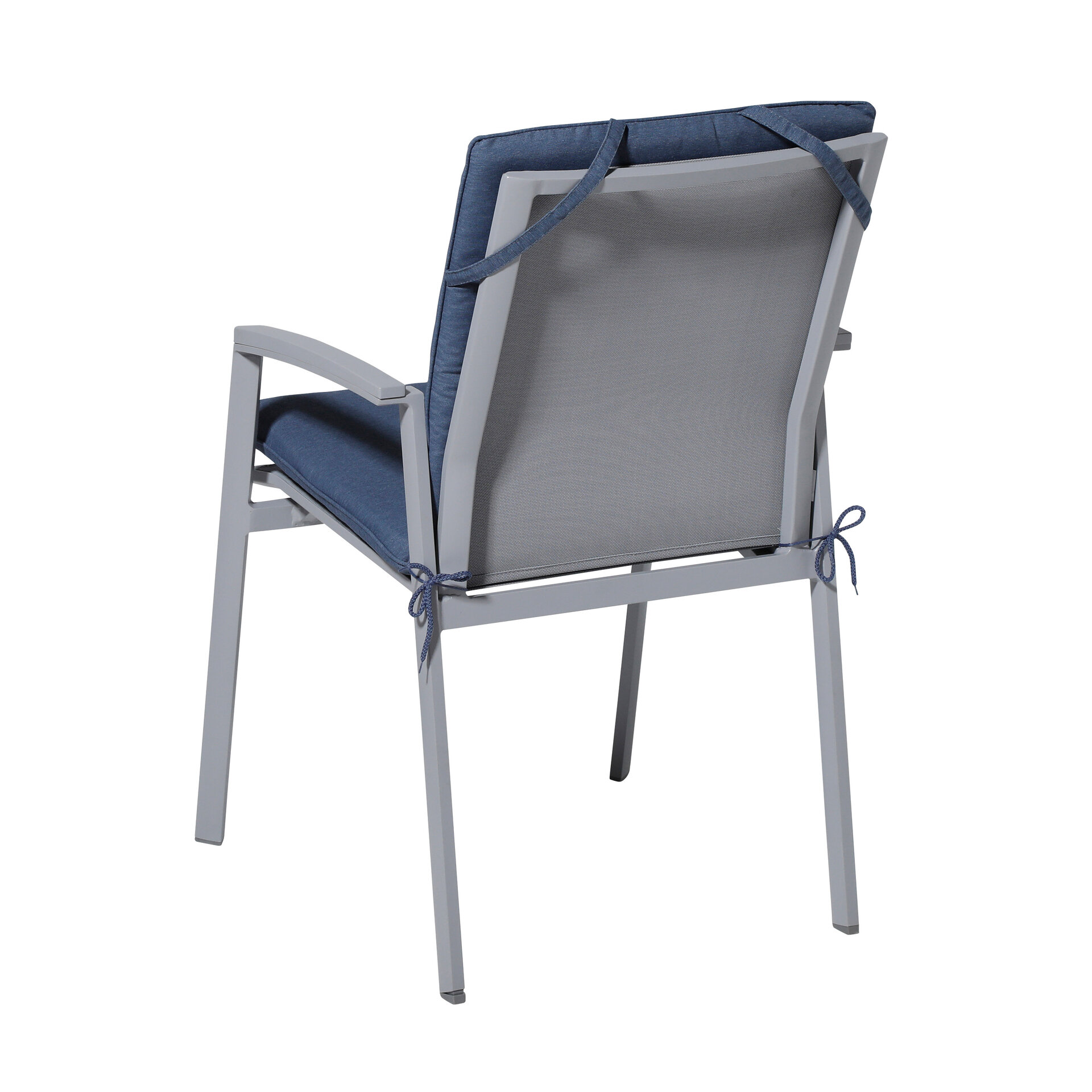 Stapelstoel kussen ca.97x49cm Panama safier blue 2 stuks