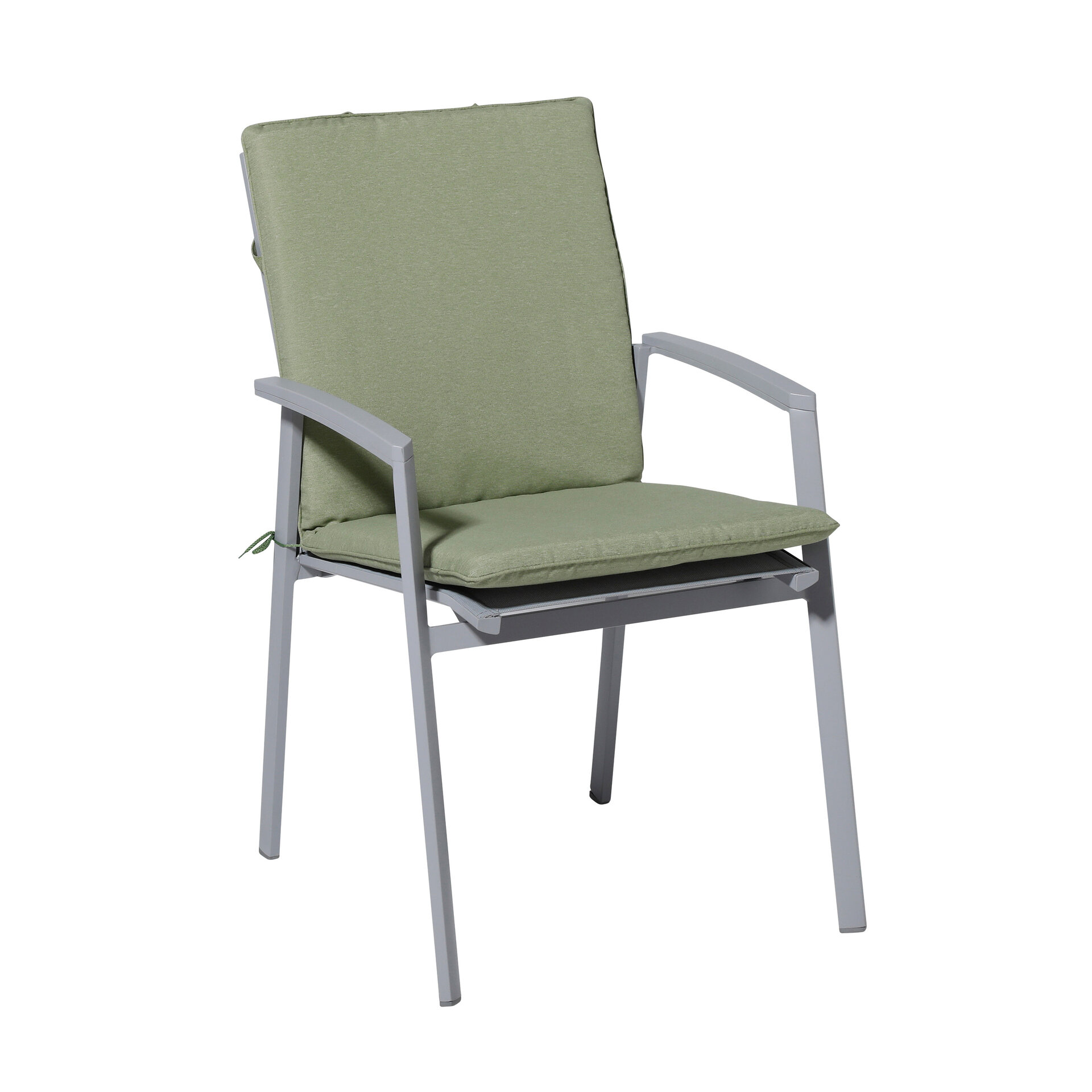 Stapelstoel kussen ca.97x49cm Panama sage 2 stuks