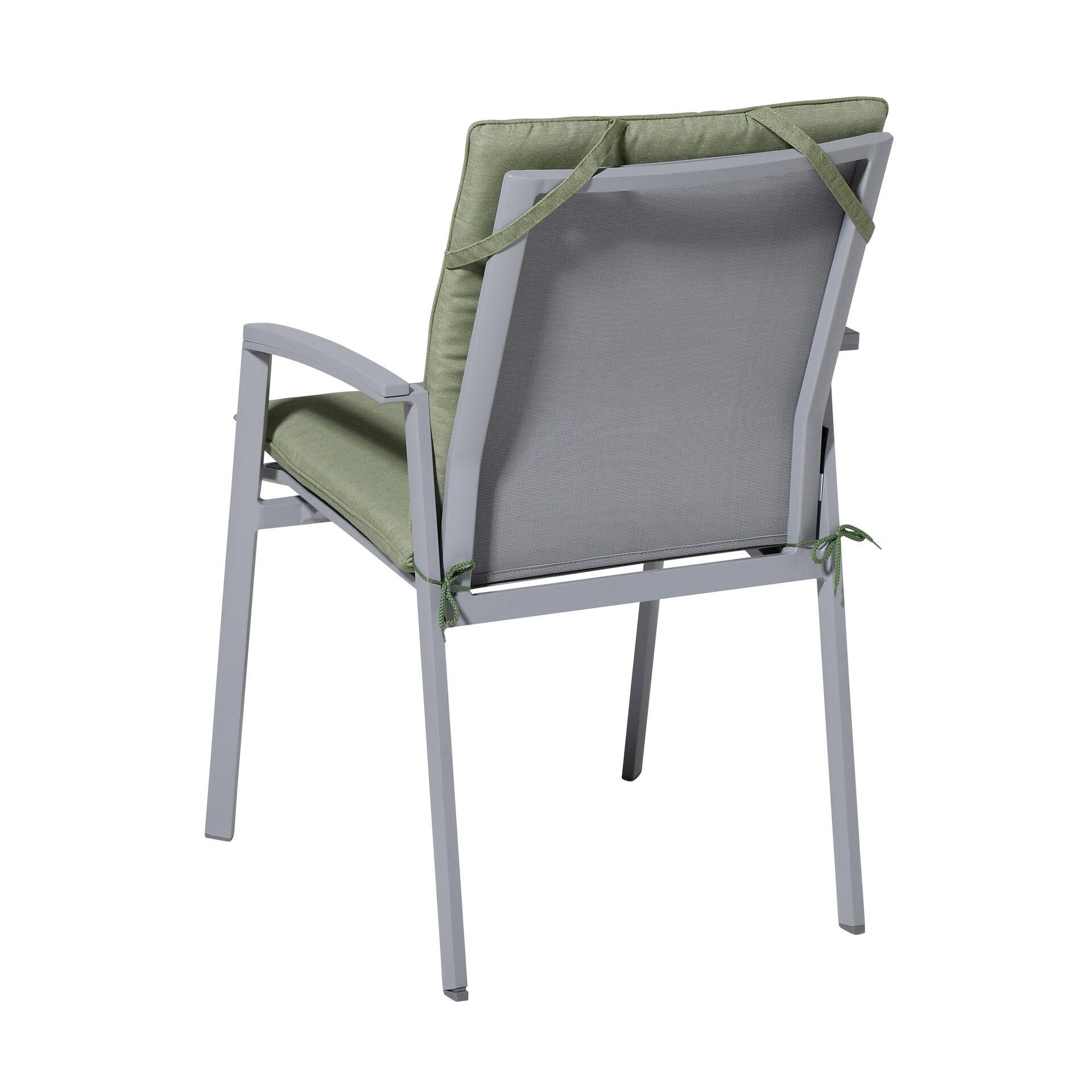 Stapelstoel kussen ca.97x49cm Panama sage 2 stuks