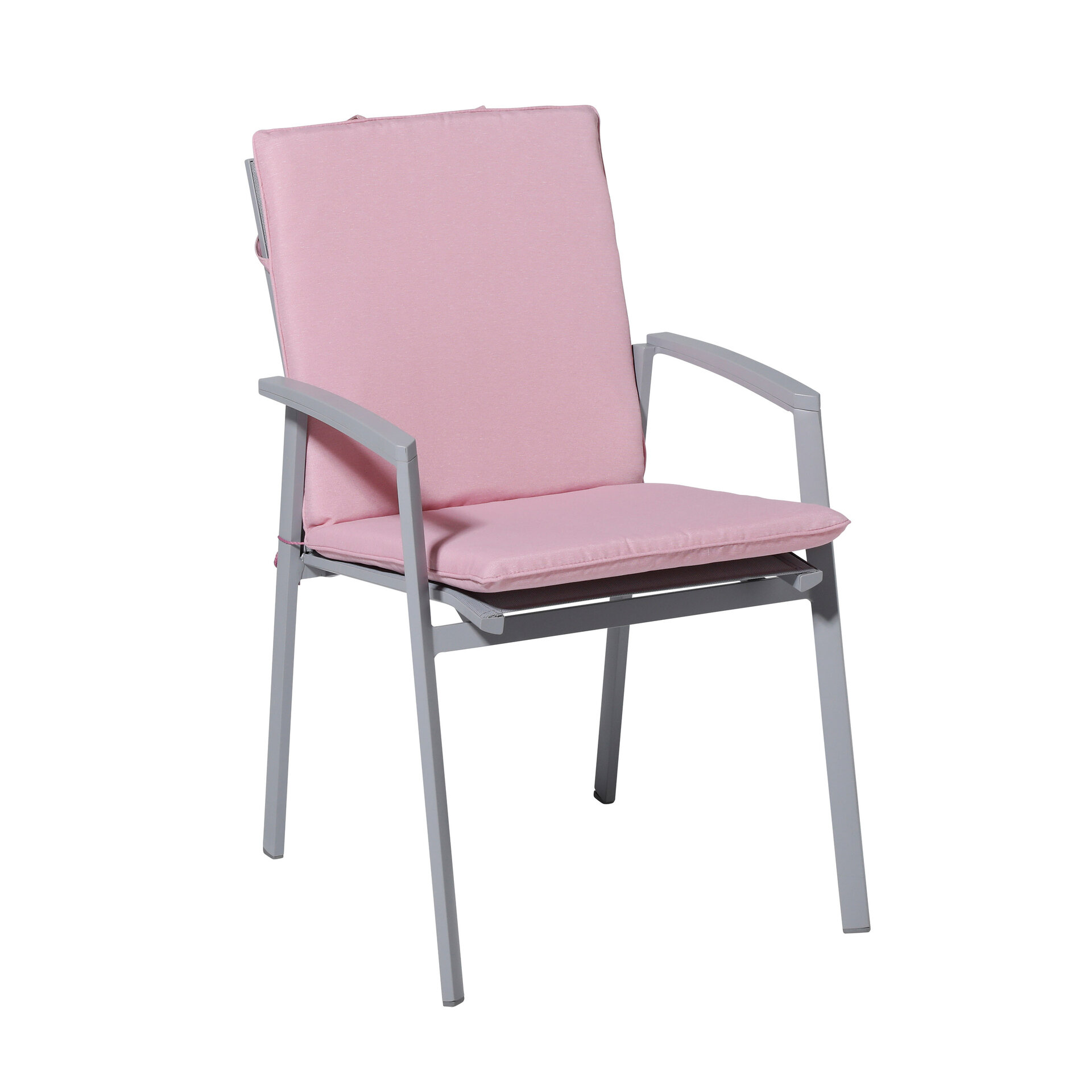 Stapelstoel kussen ca.97x49cm Panama soft pink 2 stuks