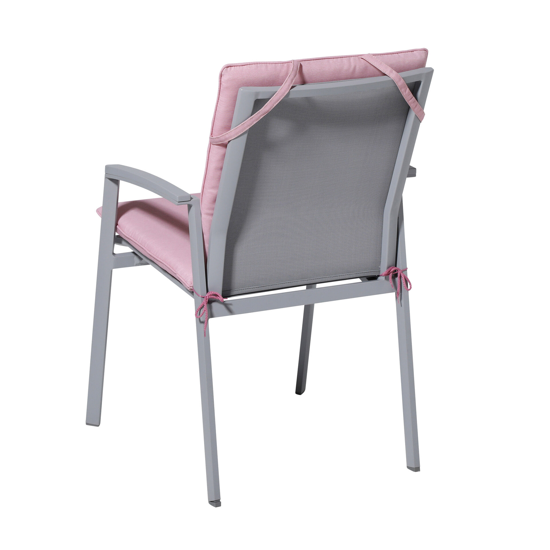 Stapelstoel kussen ca.97x49cm Panama soft pink 2 stuks