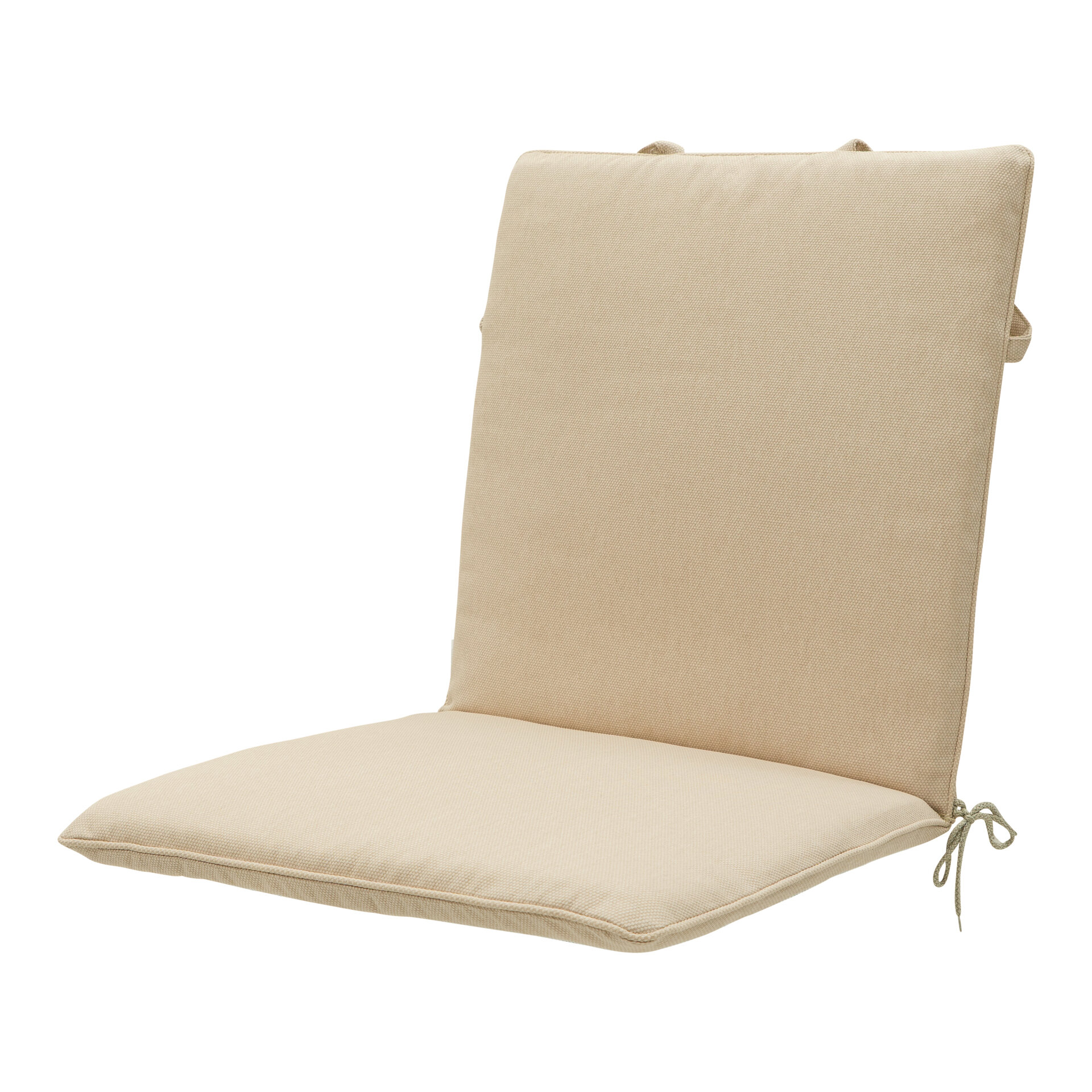 Stapelstoel kussen ca.97x49cm Beige canvas eco+ 2 stuks