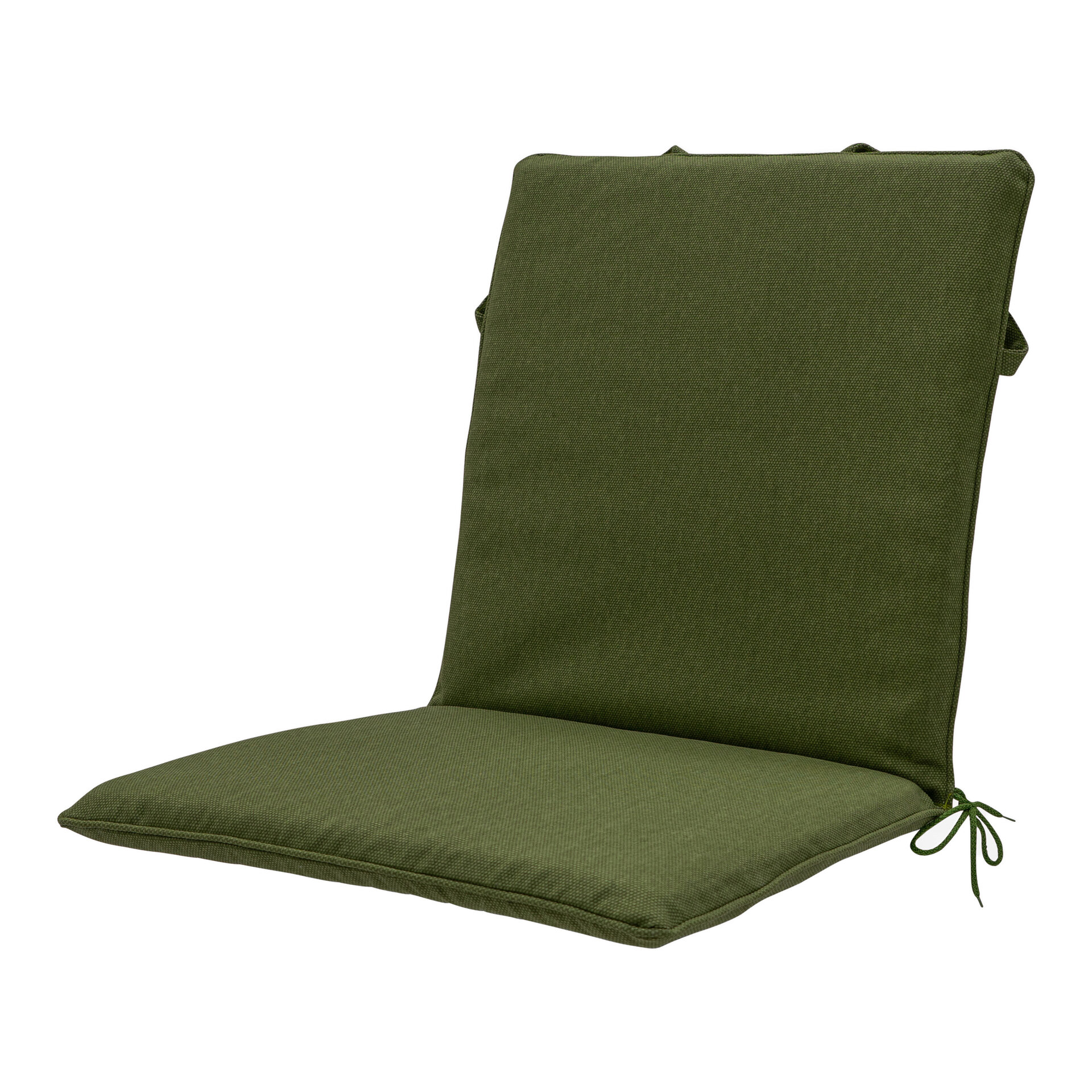Stapelstoel kussen ca.97x49cm Moss green canvas eco+ 2 stuks