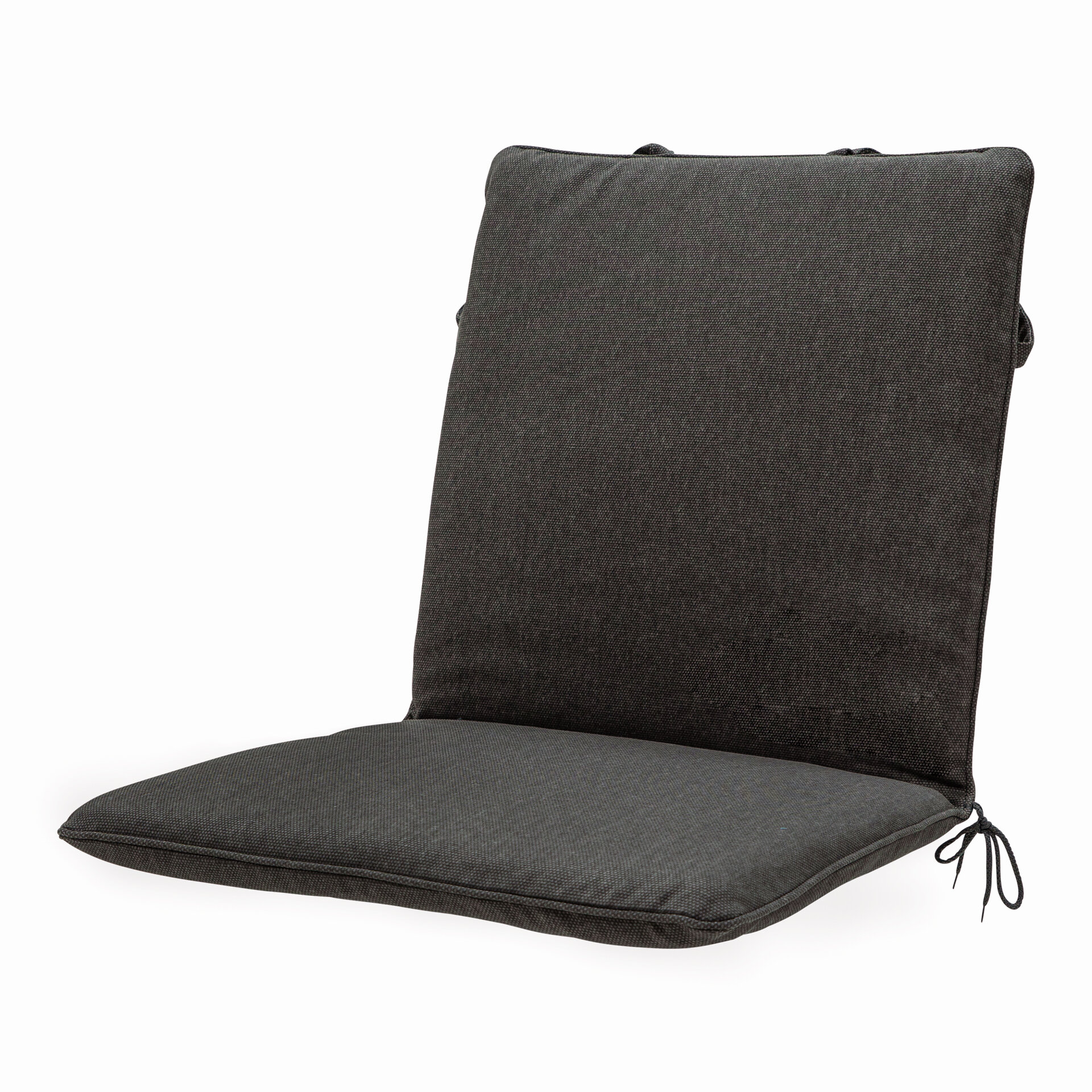 Stapelstoel kussen ca.97x49cm Dark grey canvas eco+ 2 stuks