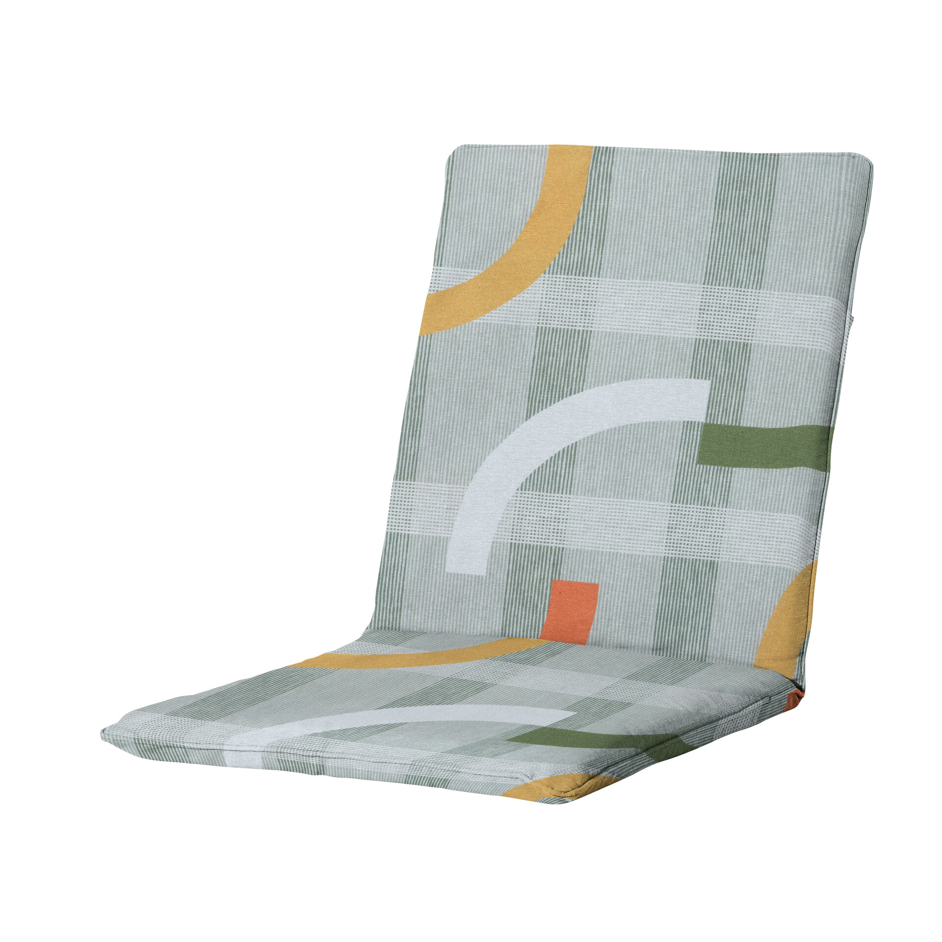 Stapelstoel kussen ca.97x49cm Tess orange 2 stuks