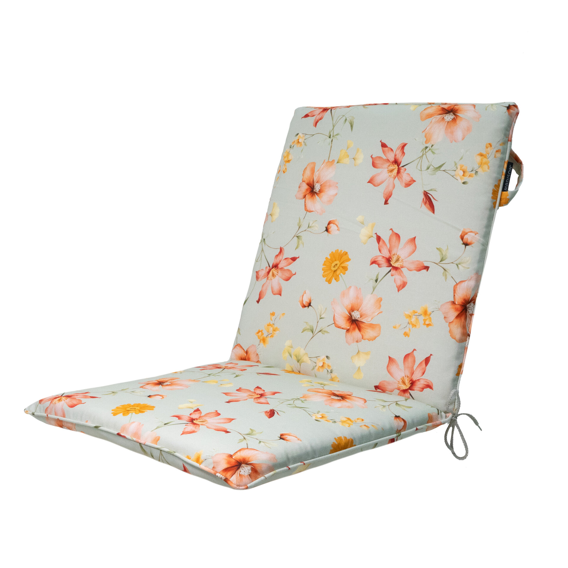 Stapelstoel kussen ca.97x49cm Florina orange 2 stuks