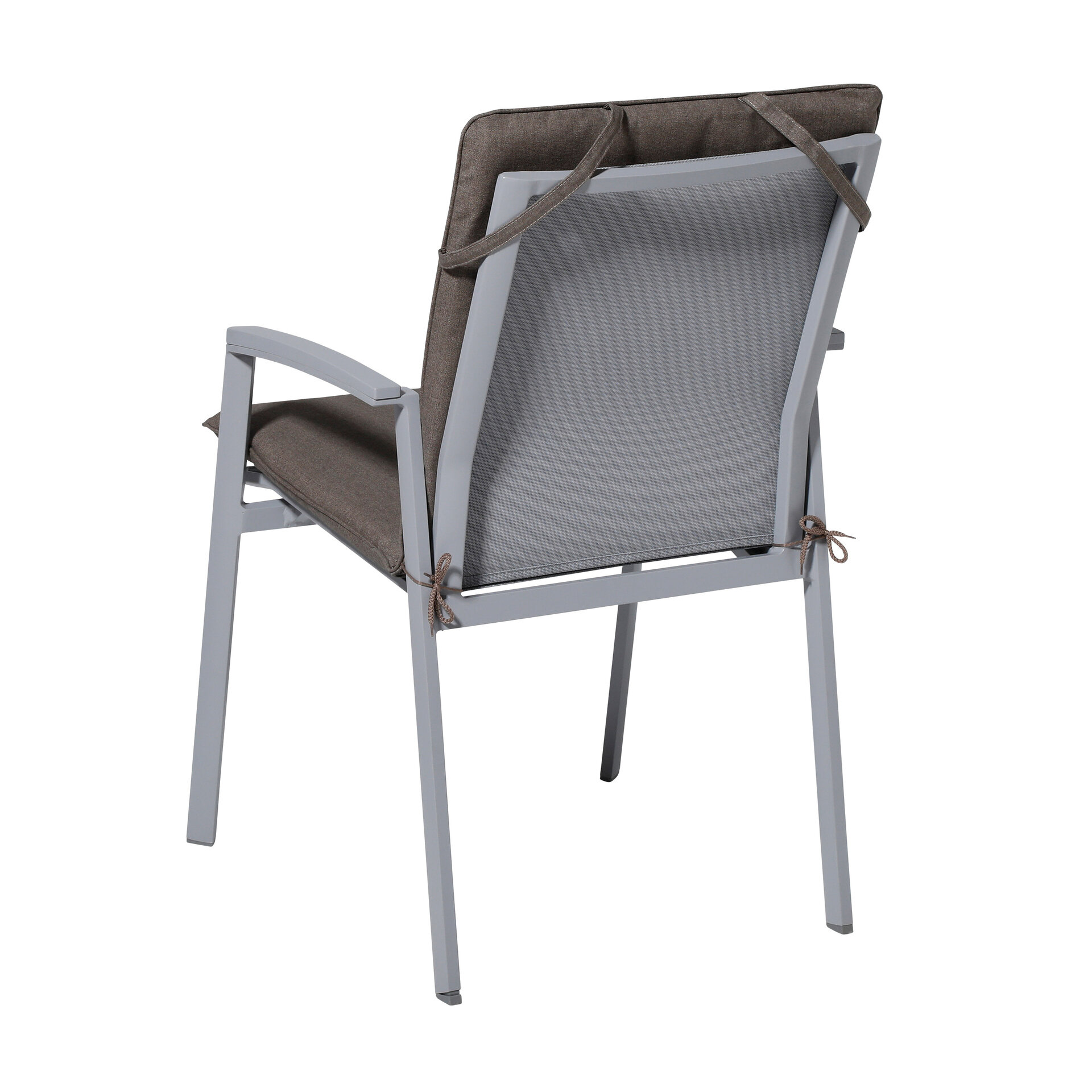 Stapelstoel kussen ca.97x49cm Outdoor Oxford taupe 2 stuks