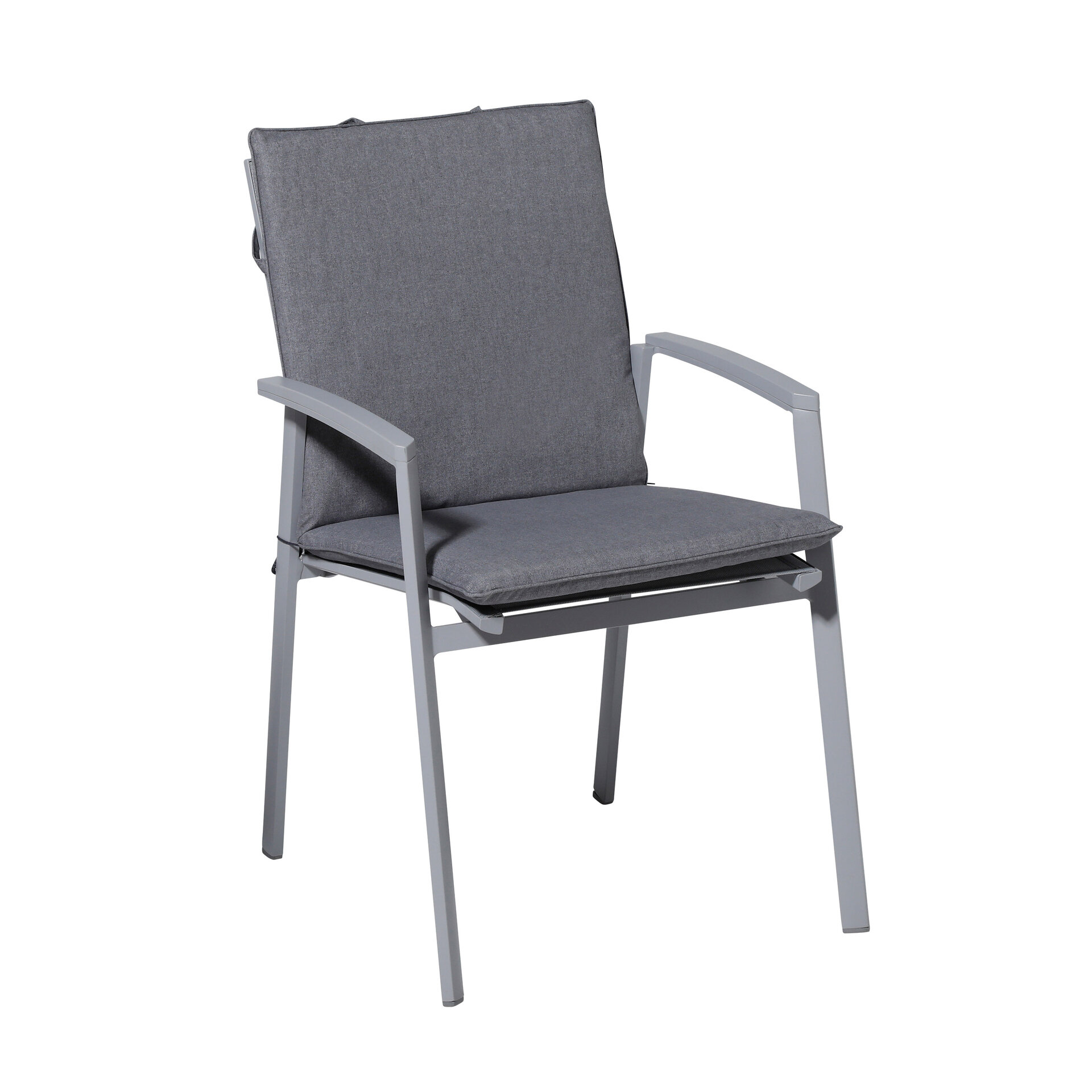 Stapelstoel kussen ca.97x49cm Outdoor Oxford grey 2 stuks