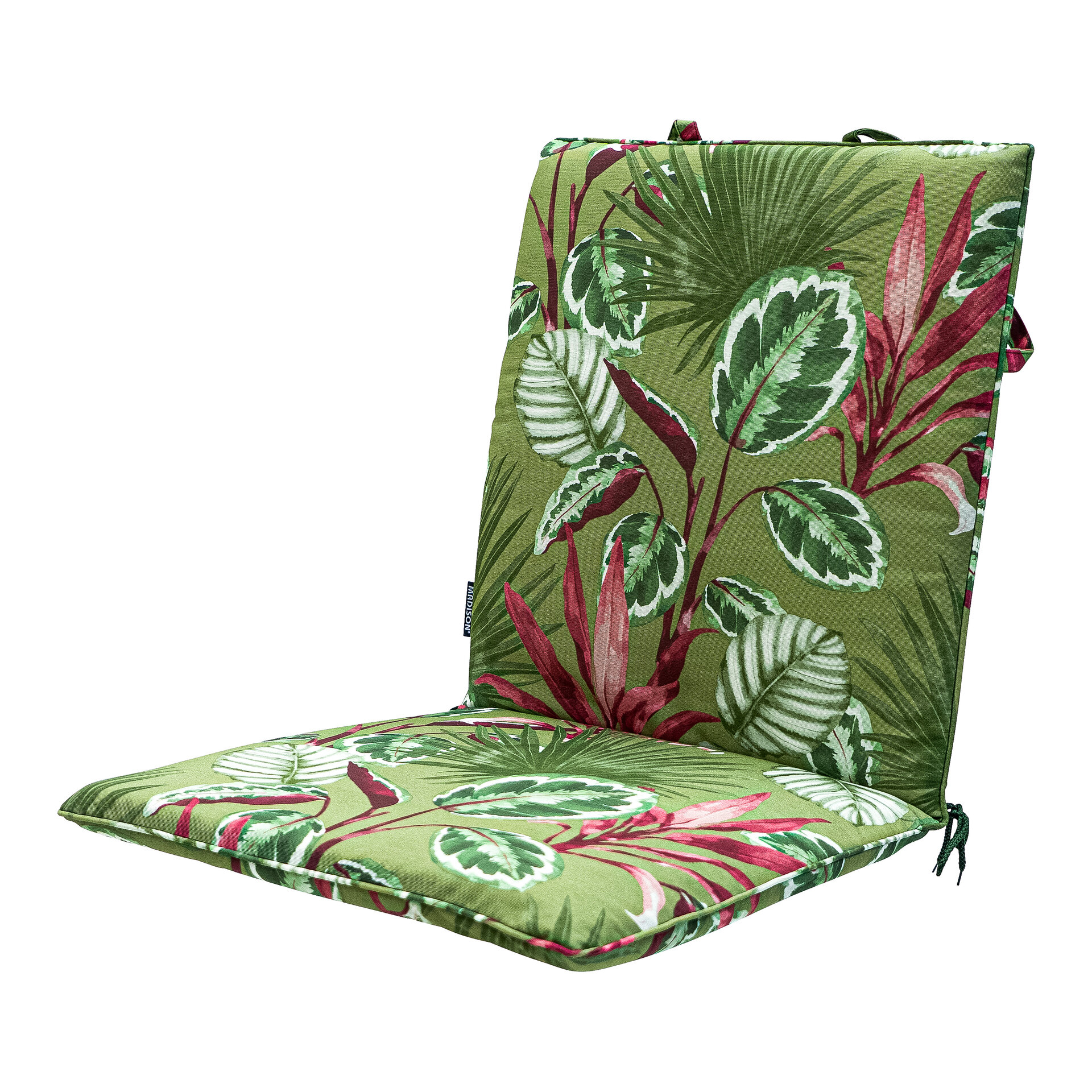 Stapelstoel kussen ca.97x49cm Outdoor+ Cala green 2 stuks