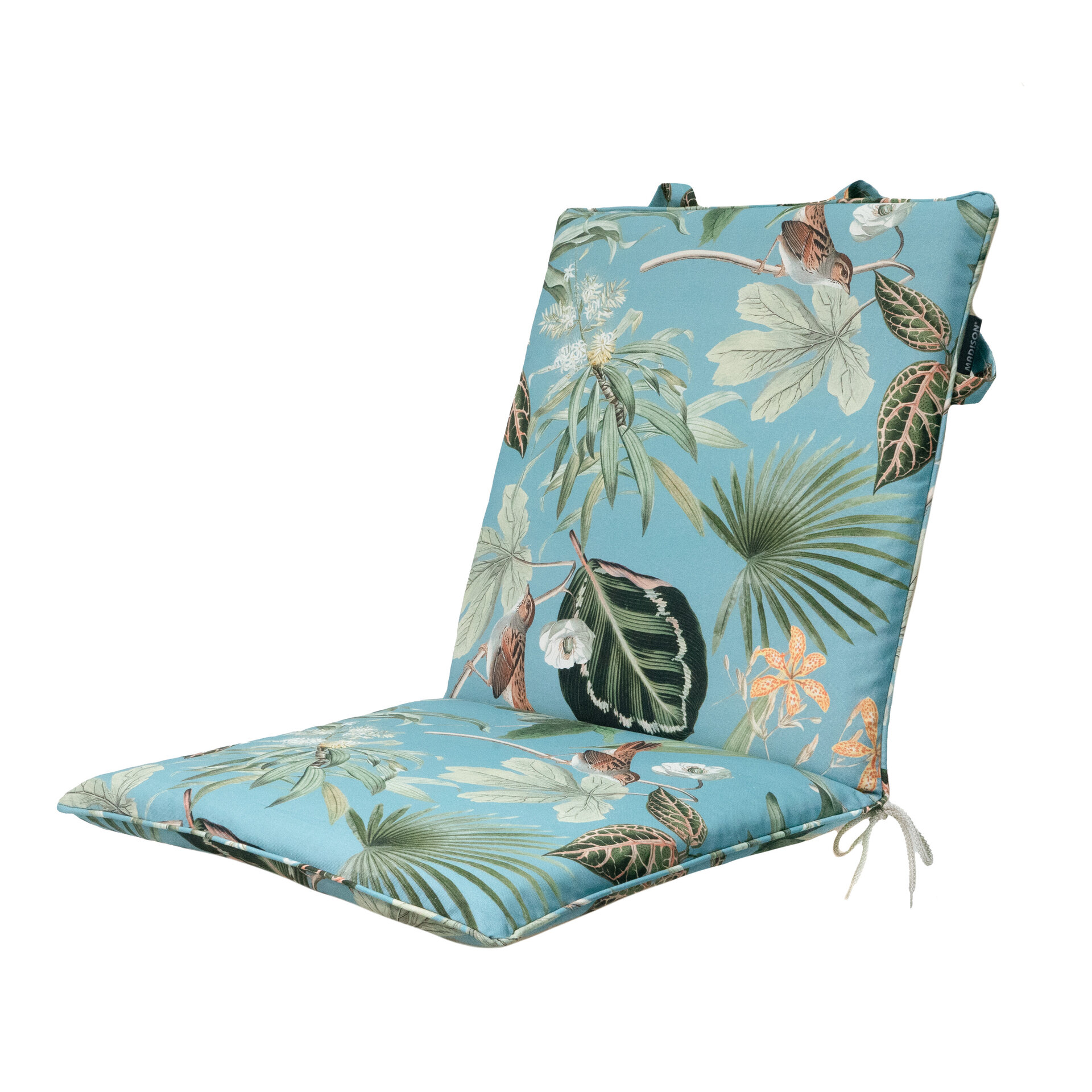 Stapelstoel kussen ca.97x49cm Outdoor+ Grasse aqua 2 stuks