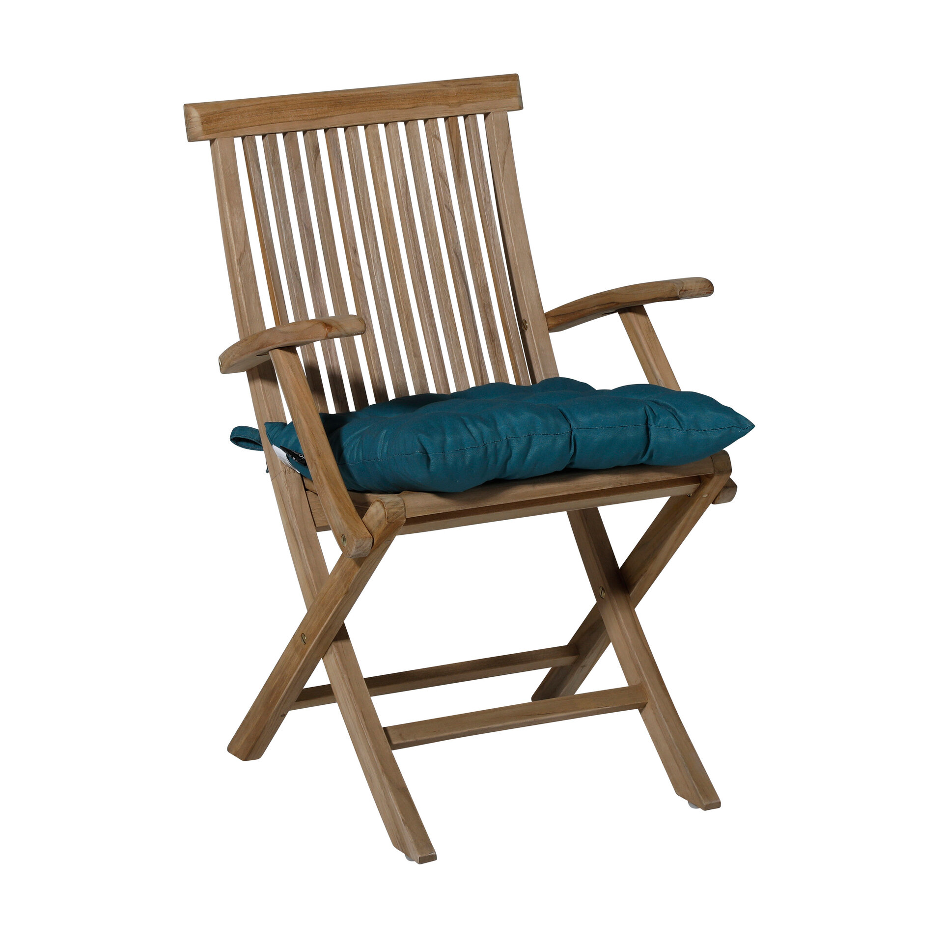 Toscane kussen ca.46x46cm Panama sea blue 2 stuks
