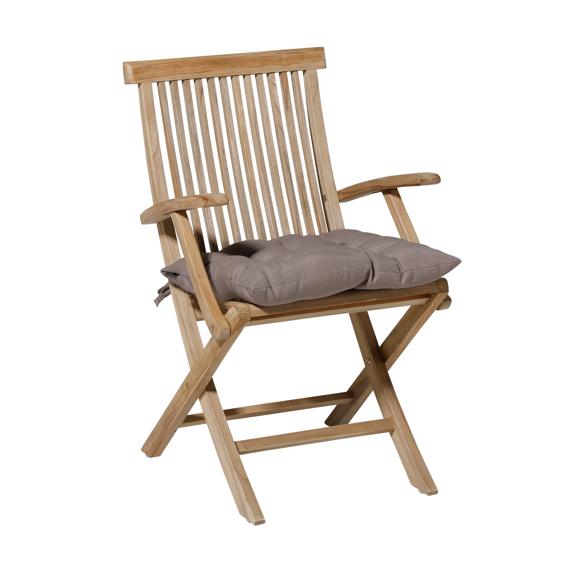 Toscane kussen ca.46x46cm Panama taupe 2 stuks