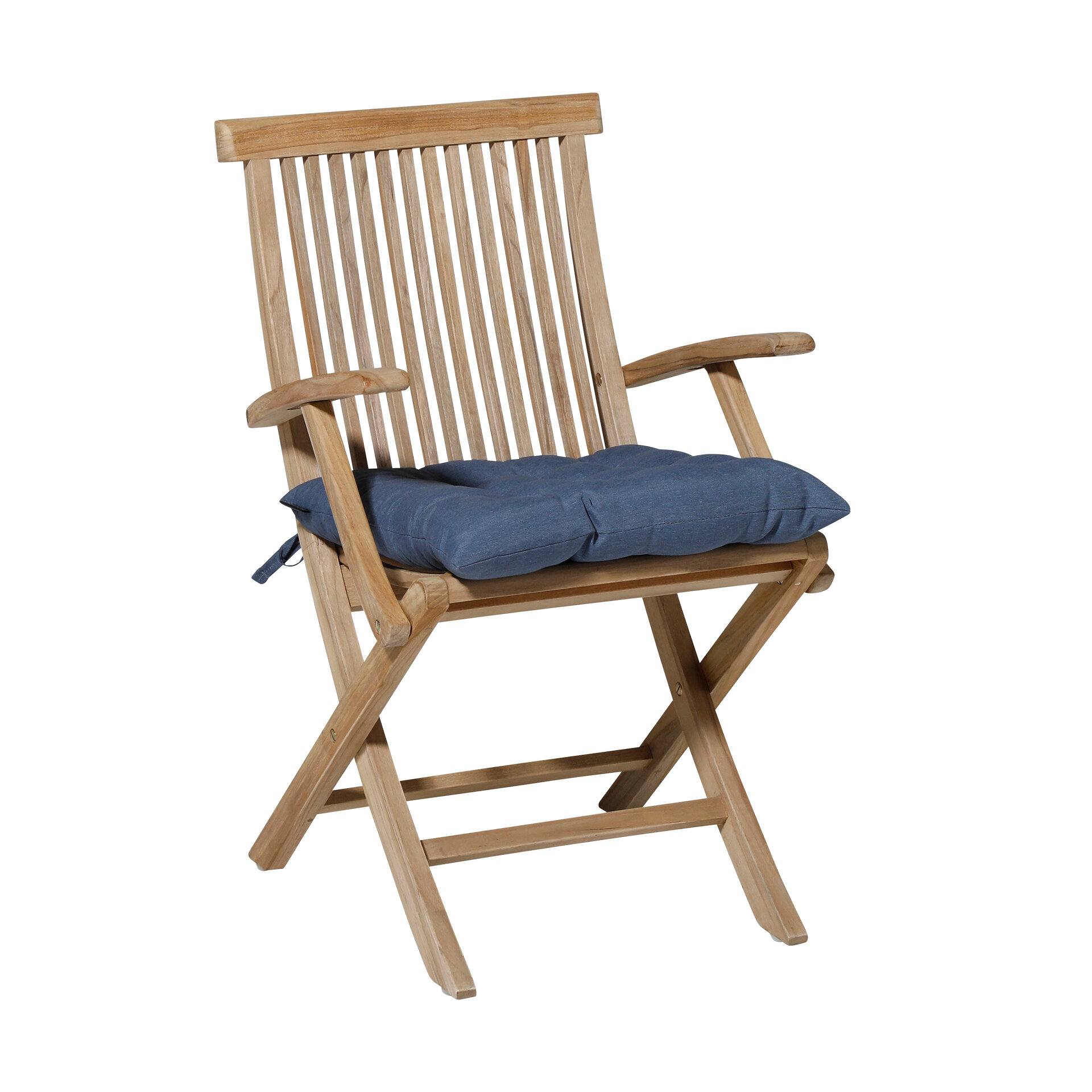 Toscane kussen ca.46x46cm Panama safier blue 2 stuks