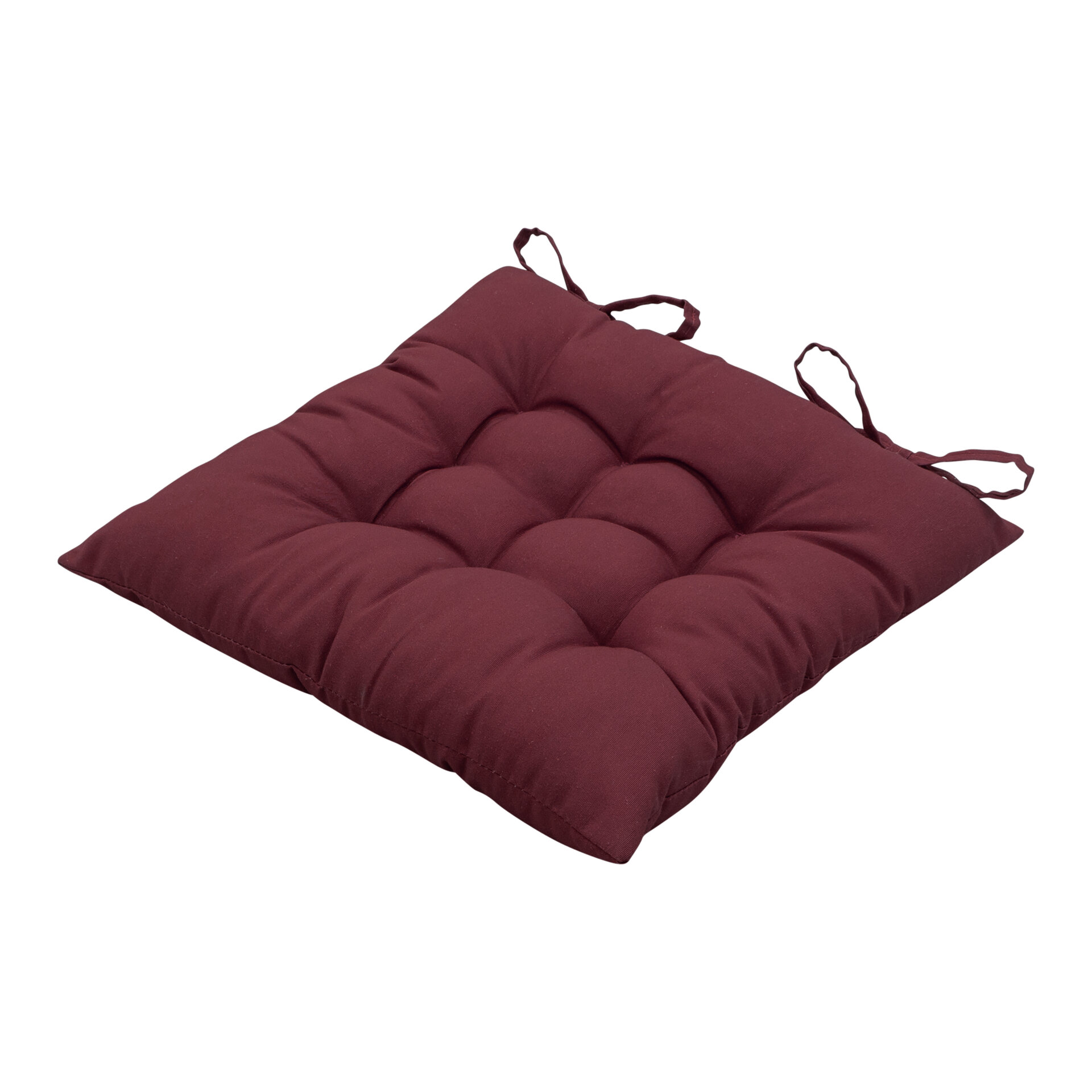Toscane kussen ca.46x46cm Panama bordeaux 2 stuks