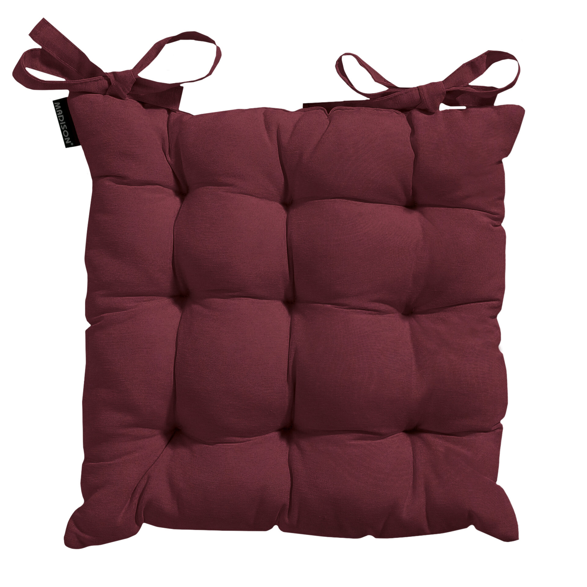 Toscane kussen ca.46x46cm Panama bordeaux 2 stuks