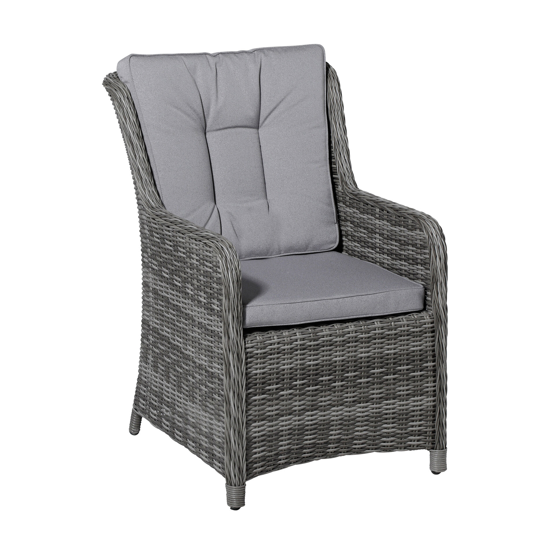 Wicker dining set ca.95x46cm Outdoor Manchester light grey