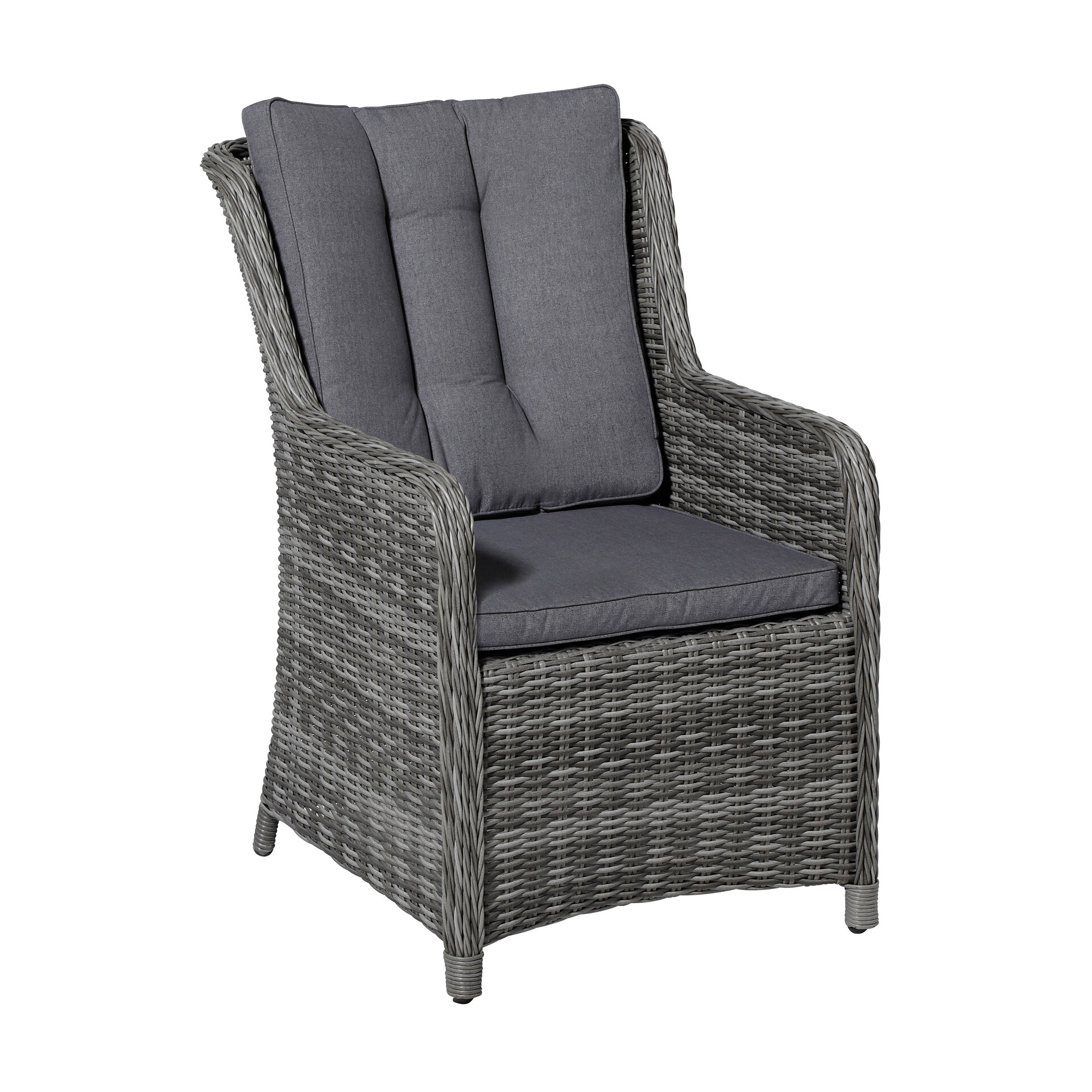 Wicker dining set ca.95x46cm Outdoor Oxford grey