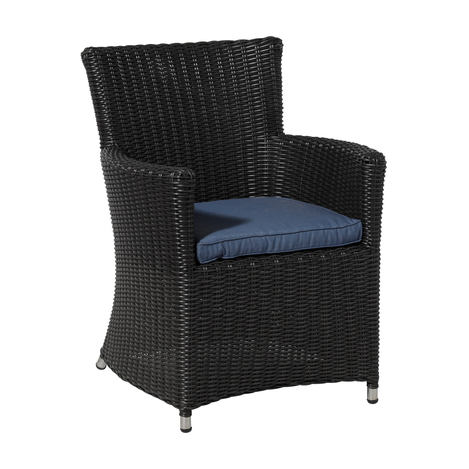 Wicker universeel ca.48x48cm Panama safier blue 2 stuks