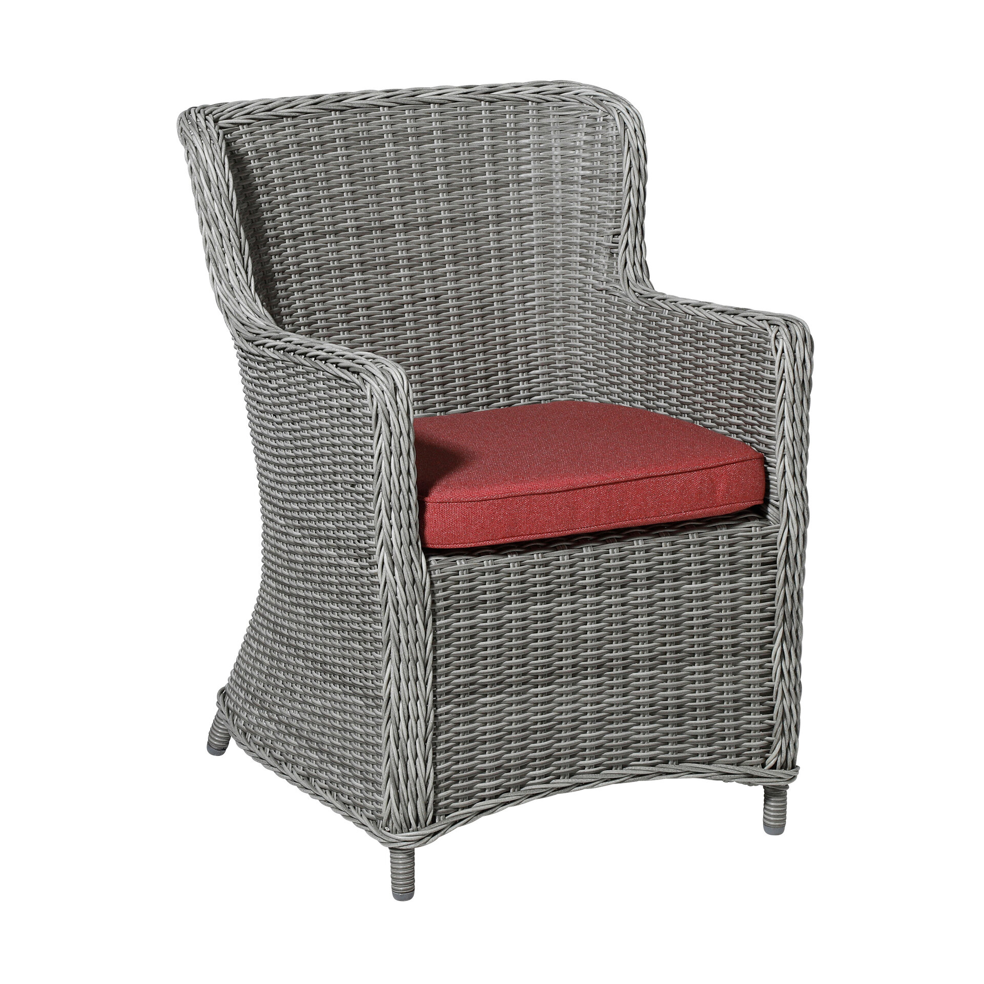 Wicker universeel ca.48x48cm Outdoor Manchester red 2 stuks