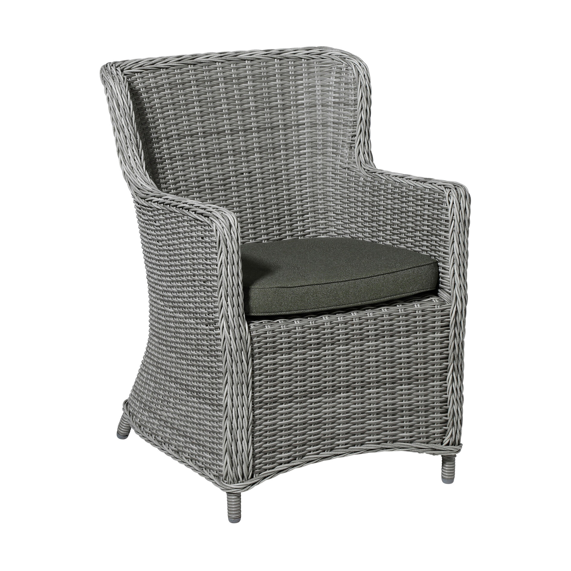 Wicker universeel ca.48x48cm Outdoor Manchester green 2 stuks