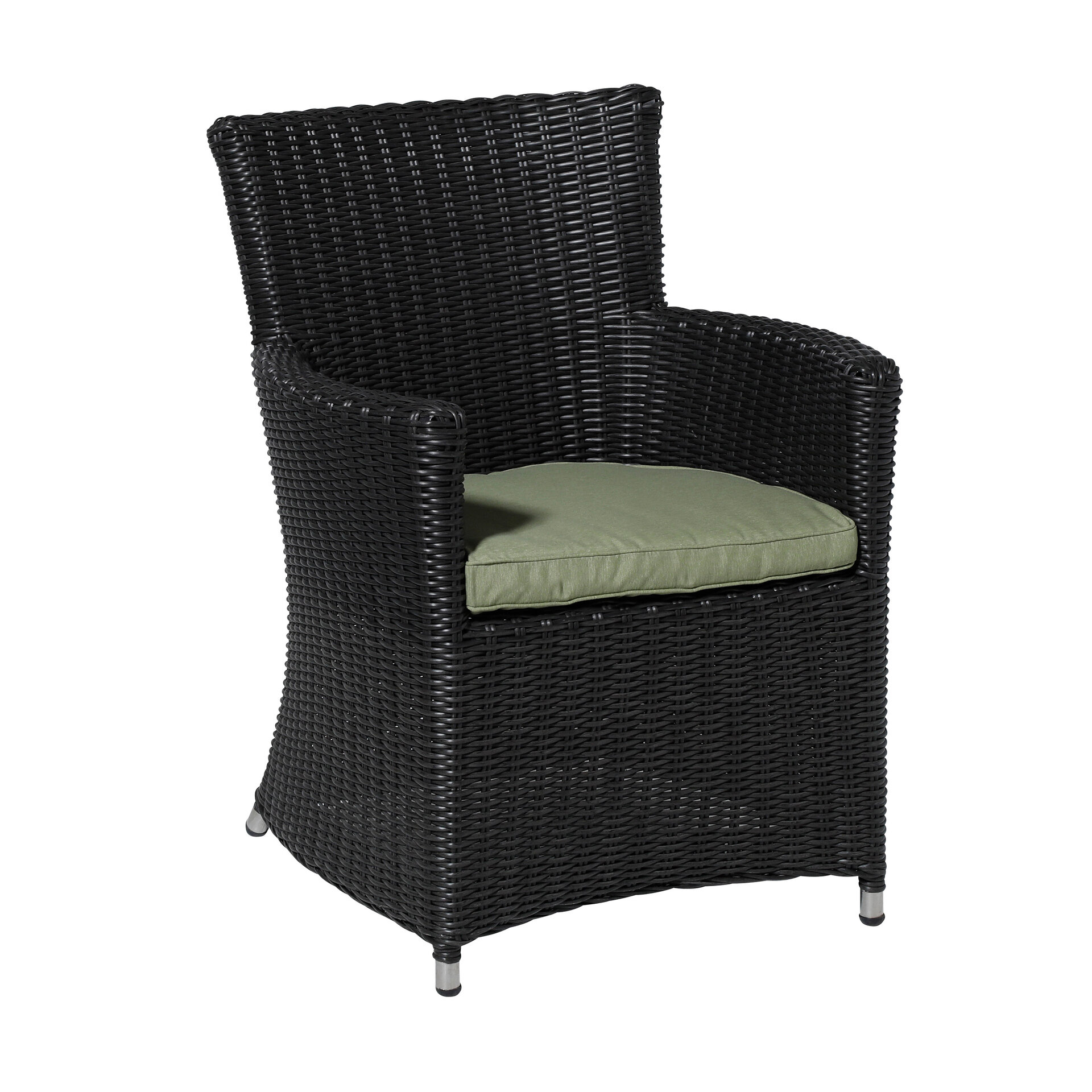 Wicker york ca.48x48cm Panama sage 2 stuks