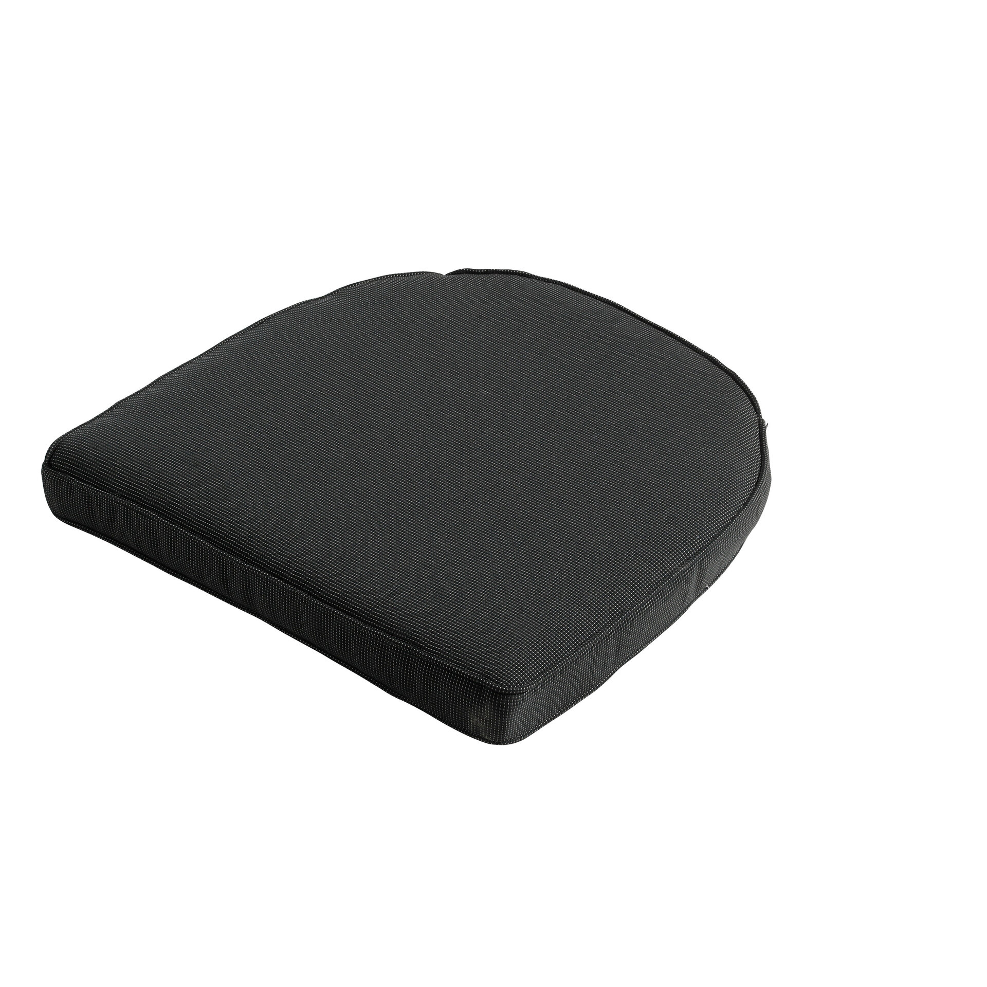 Wicker york ca.48x48cm Rib black 2 stuks