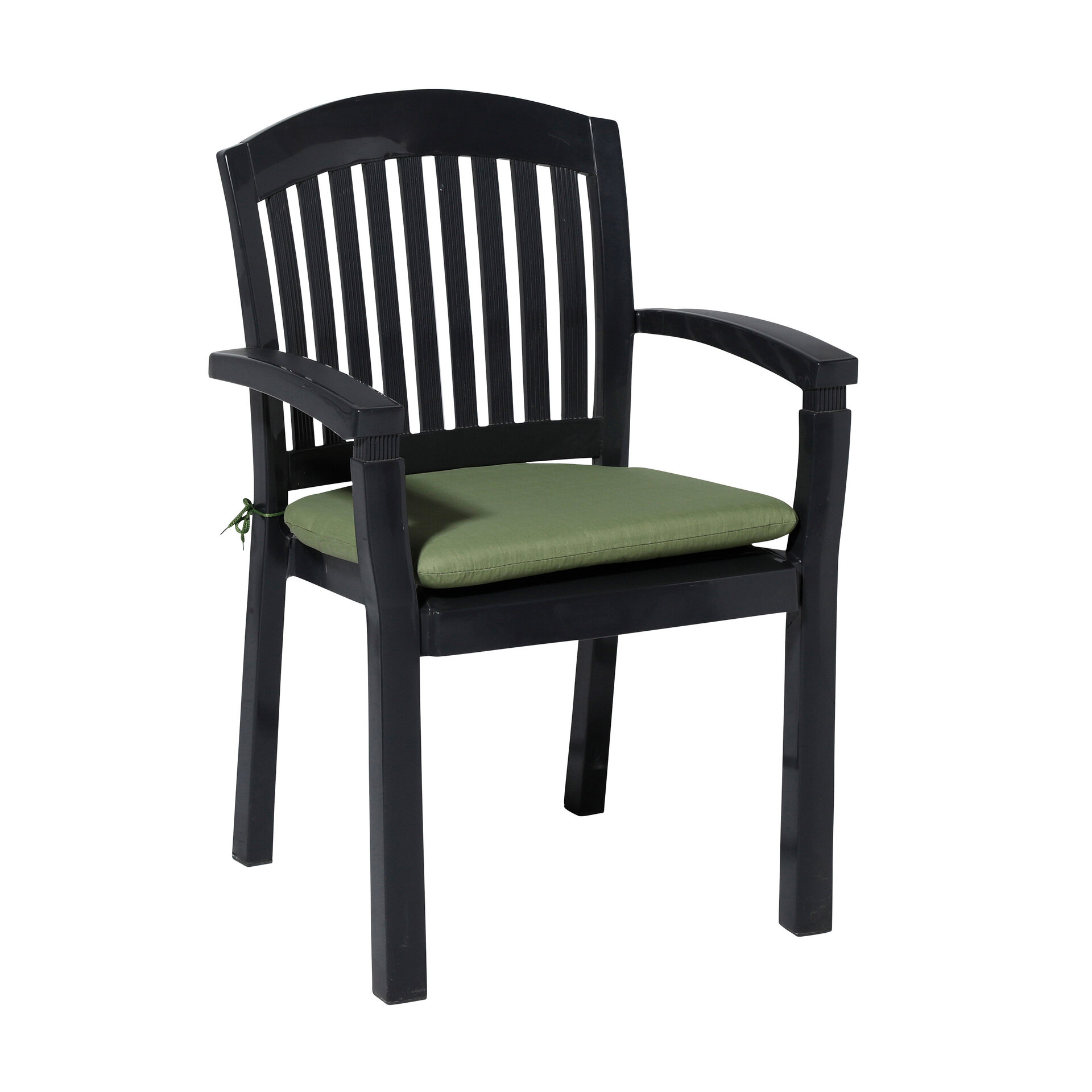 Zitkussen ca.46x48cm Basic green 2 stuks