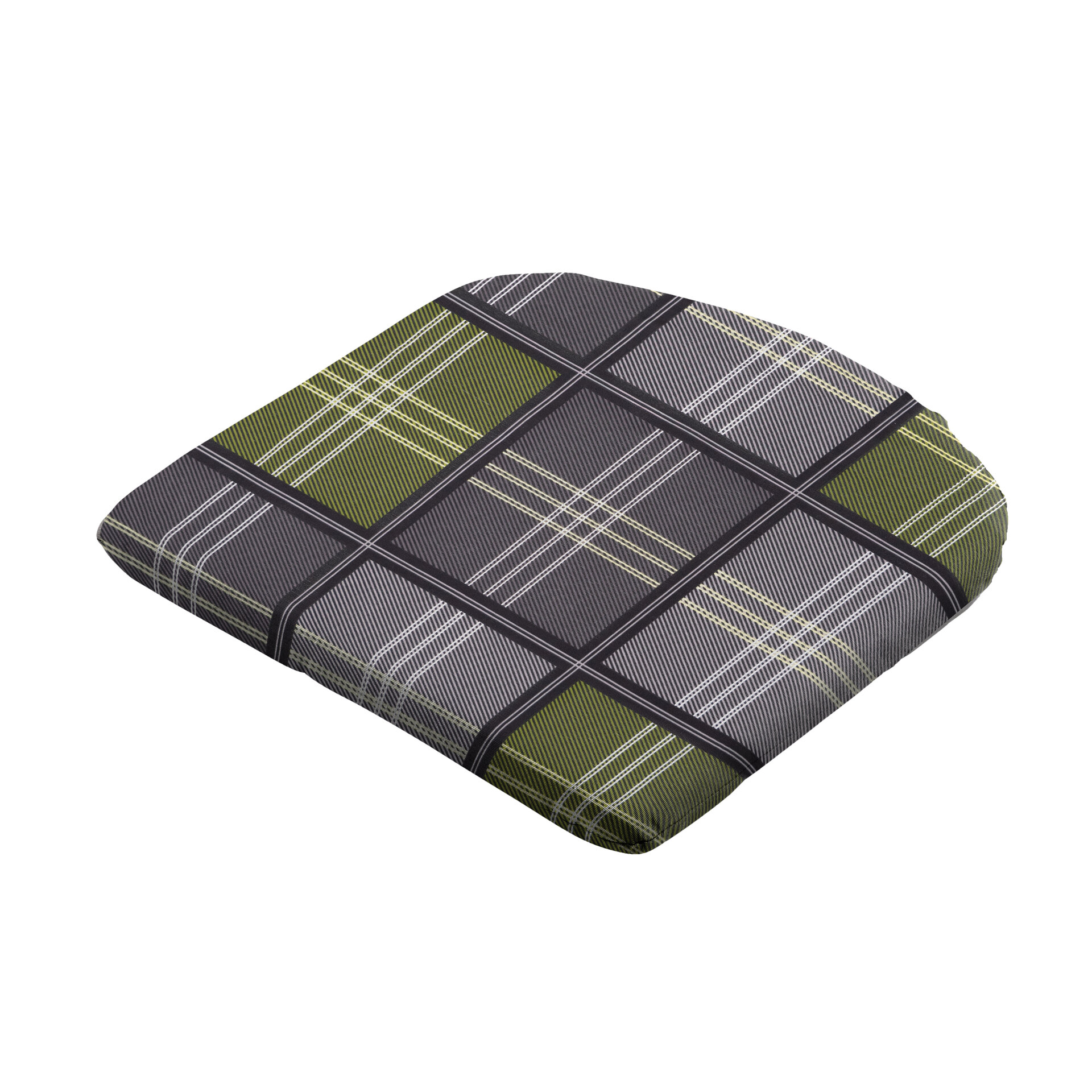 Zitkussen ca.46x48cm Patchy olive 2 stuks